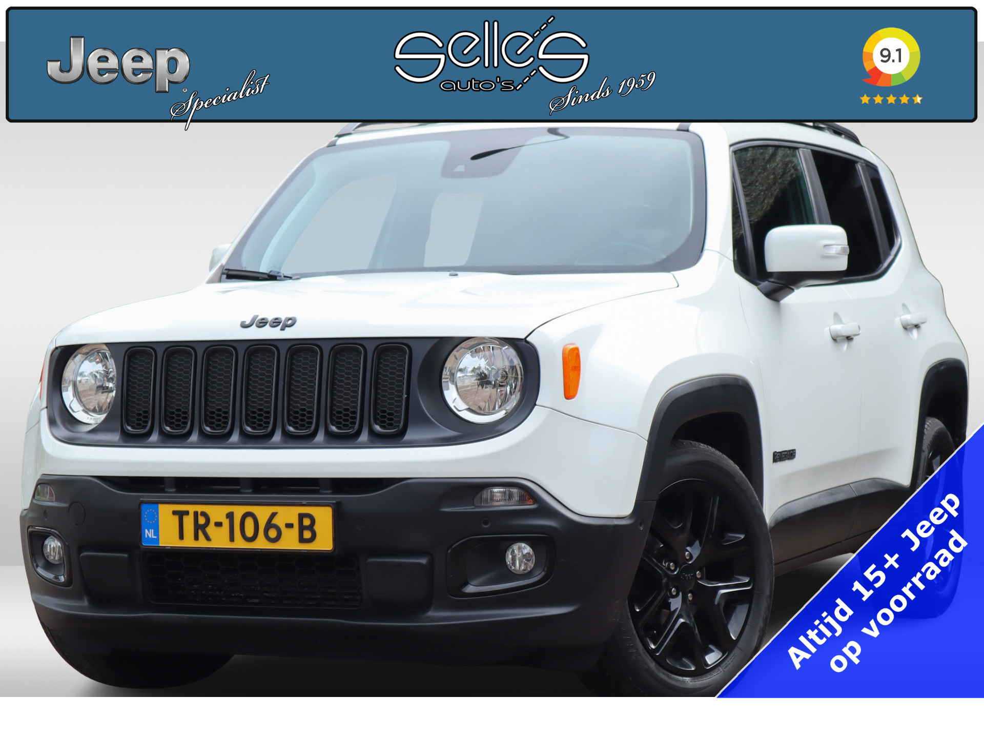 Jeep Renegade 1.4 Night Eagle II Limited | Automaat | Adaptieve Cruise | DAB Radio | Apple carplay & Android Auto | Reservewiel | bij viaBOVAG.nl