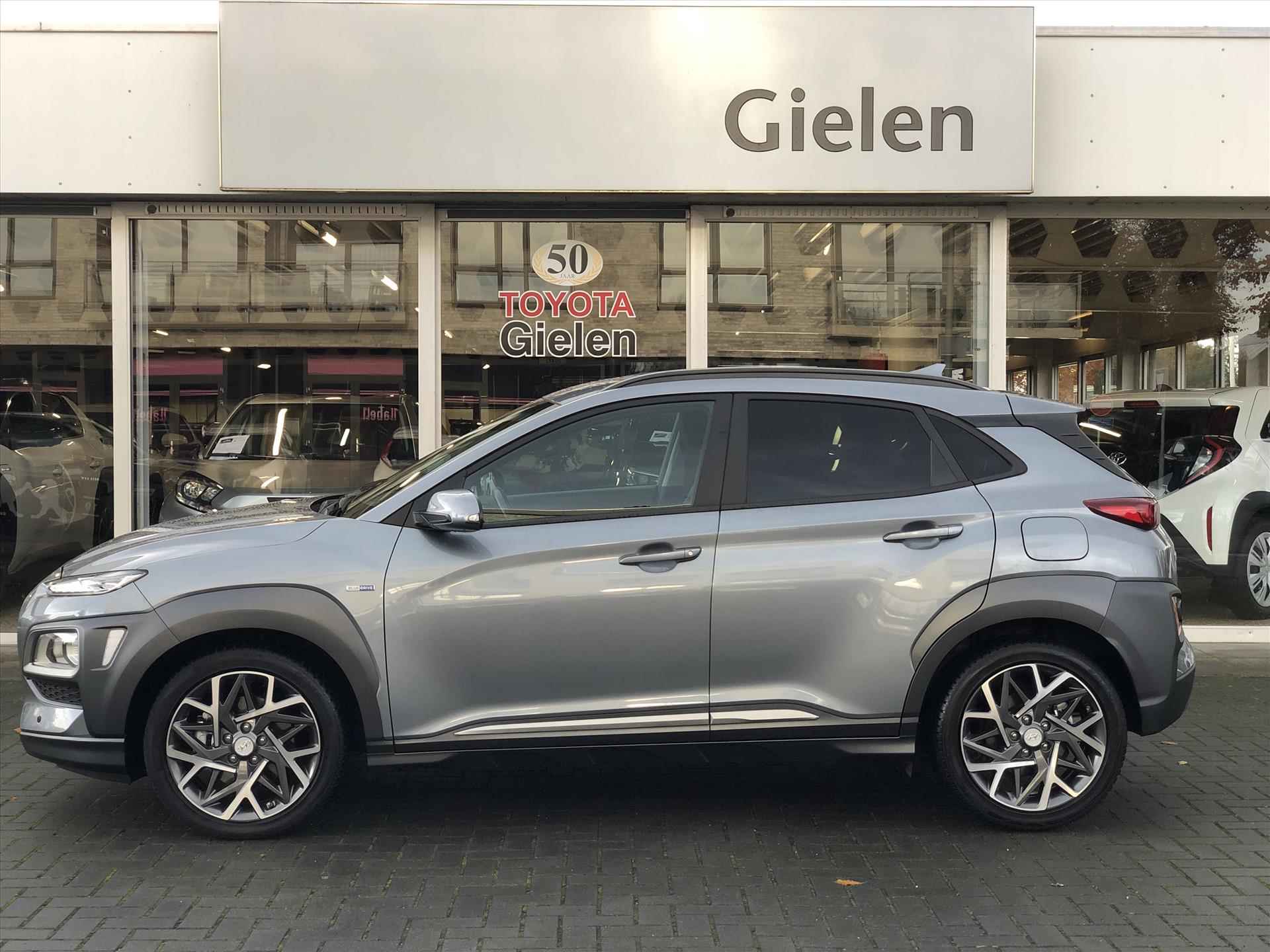 Hyundai Kona 1.6 GDI HEV Fashion | Trekhaak, Half leer, Stoel + Stuurverwarming, Navigatie, Carplay, Privacy Glass, Weinig KM,1.300KG Trekgewicht - 3/39