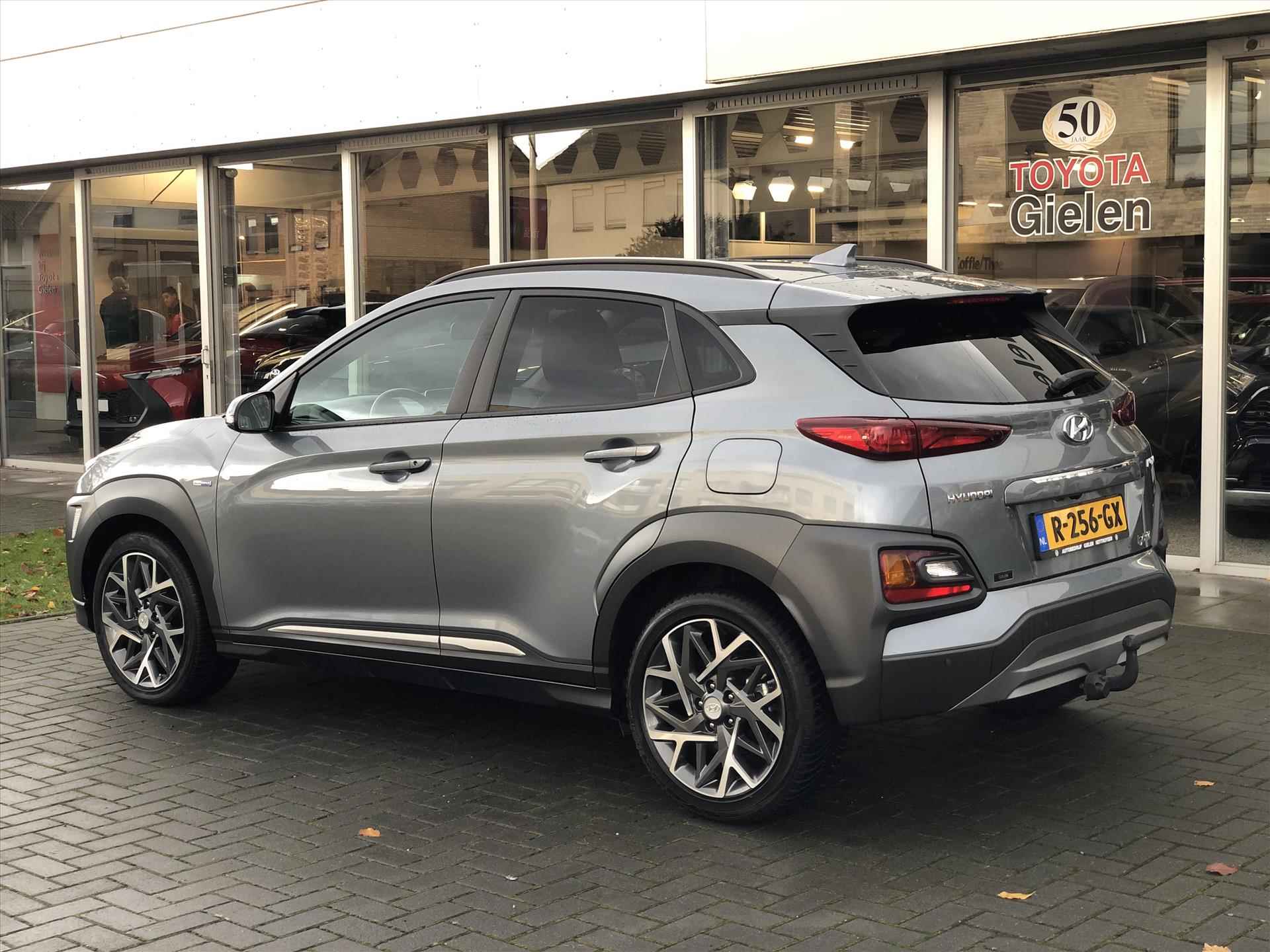 Hyundai Kona 1.6 GDI HEV Fashion | Trekhaak, Half leer, Stoel + Stuurverwarming, Navigatie, Carplay, Privacy Glass, Weinig KM,1.300KG Trekgewicht - 9/39