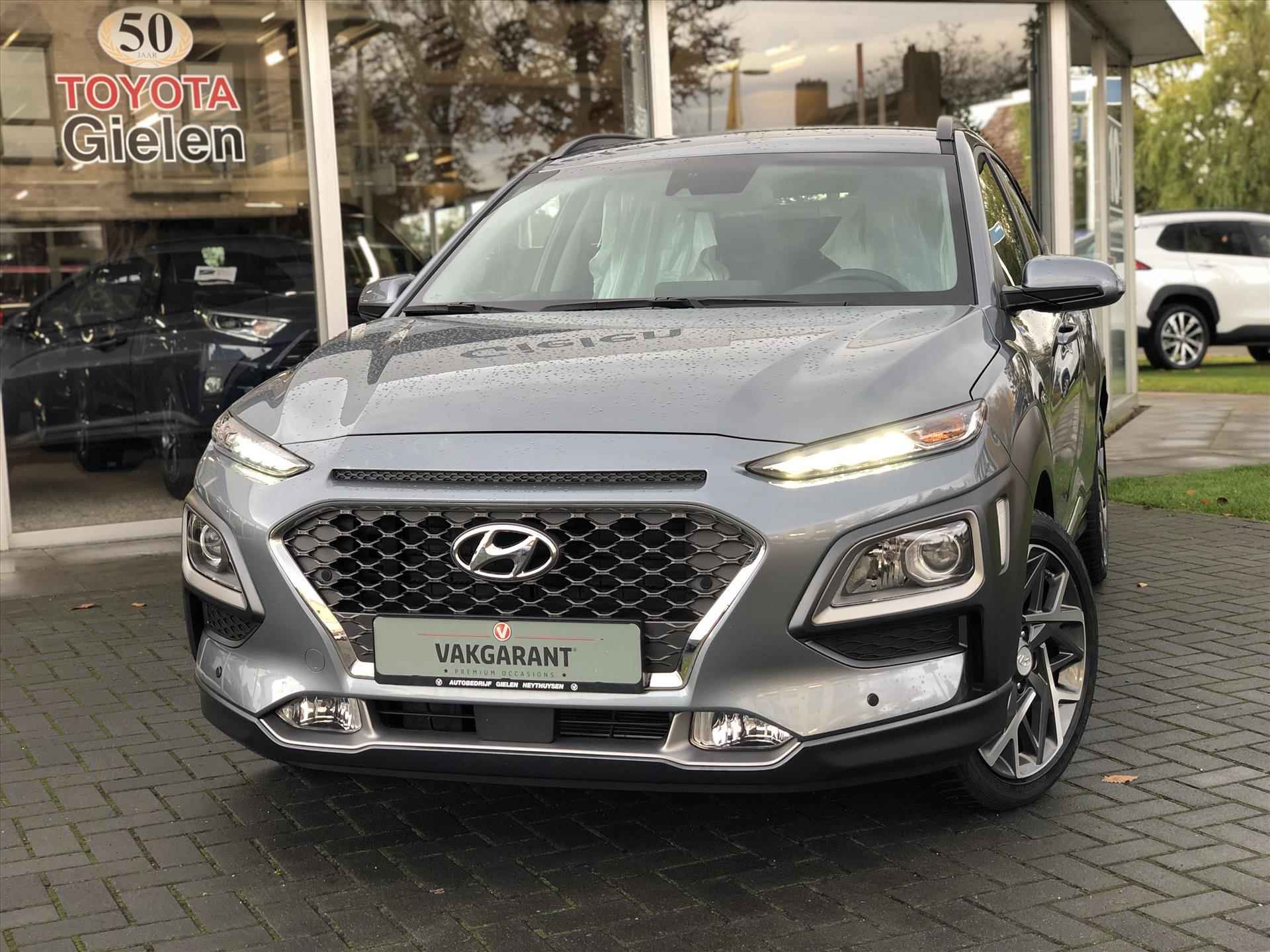 Hyundai Kona 1.6 GDI HEV Fashion | Trekhaak, Half leer, Stoel + Stuurverwarming, Navigatie, Carplay, Privacy Glass, Weinig KM,1.300KG Trekgewicht - 38/39