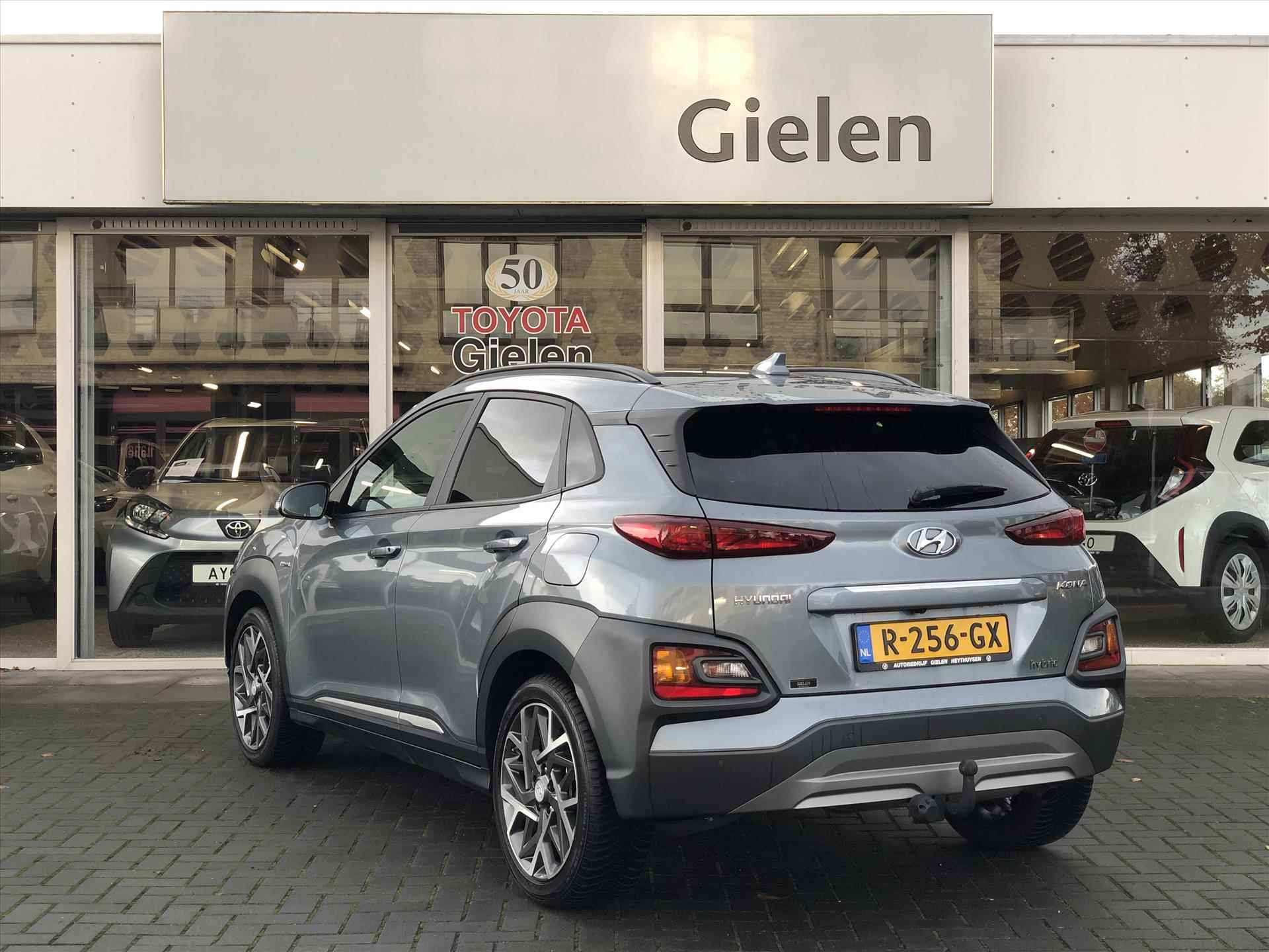 Hyundai Kona 1.6 GDI HEV Fashion | Trekhaak, Half leer, Stoel + Stuurverwarming, Navigatie, Carplay, Privacy Glass, Weinig KM,1.300KG Trekgewicht - 39/39