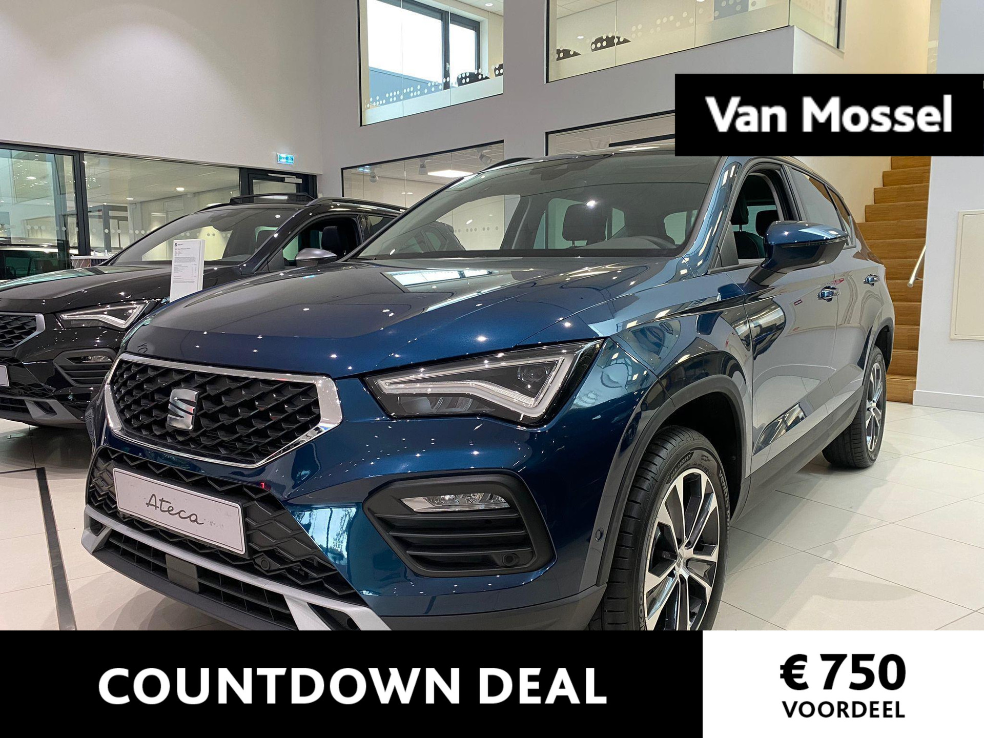 SEAT Ateca 1.5 TSI Style Business Intense 150 PK | LED Koplampen | Navigatie | Climate Control | Achteruitrijcamera | Stoelverwarming | Adaptive Cruise control | Parkeersensoren | Apple Carplay/Android Auto | Privacy Glass | Lichtmetalen velgen |