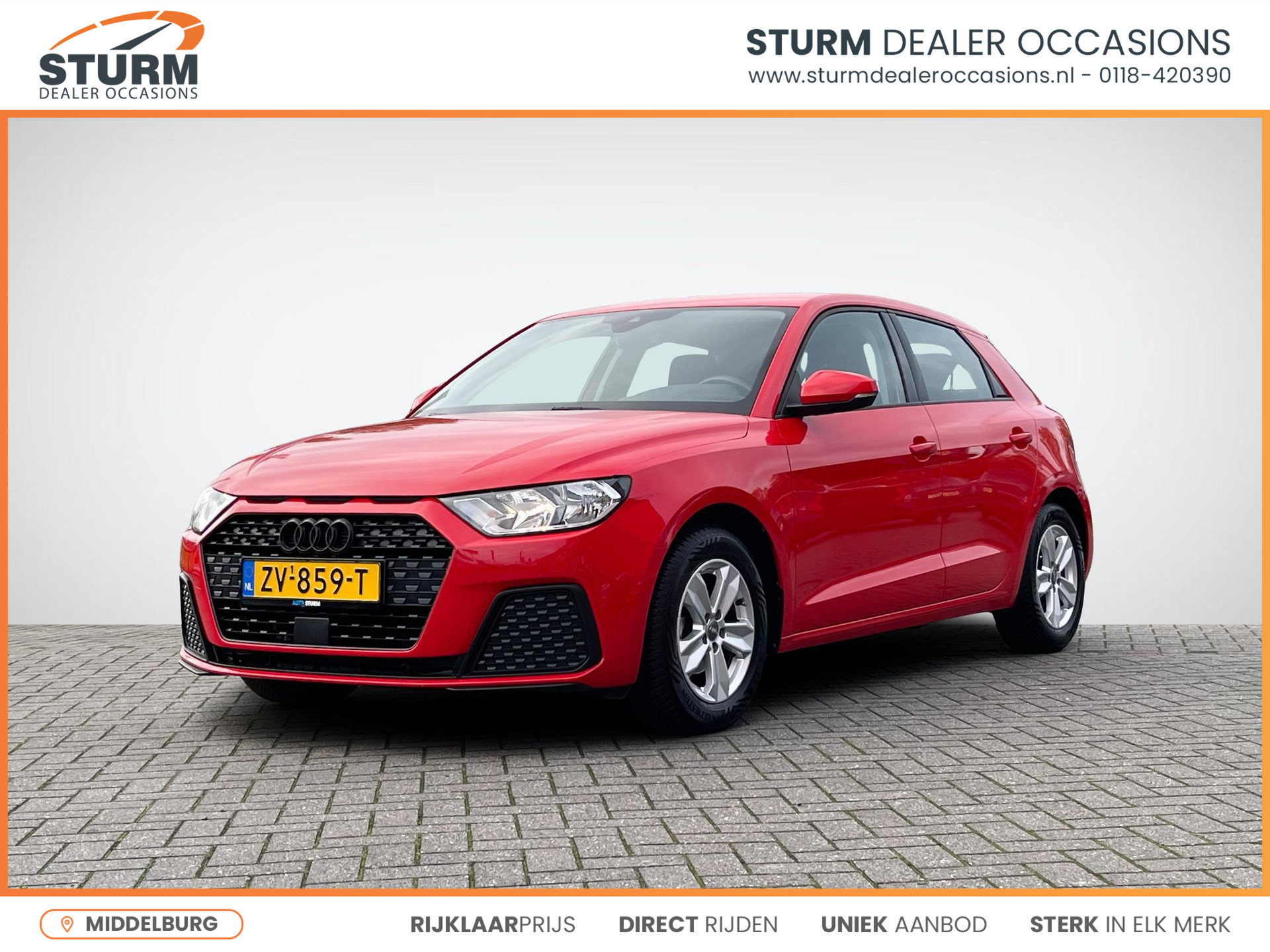 Audi A1 Sportback 25 TFSI Pro Line | Virtual Cockpit | Apple Carplay/Android Auto | Cruise & Climate Control | Park. Sensor | Sportstuur (Leder) | Rijklaarprijs!