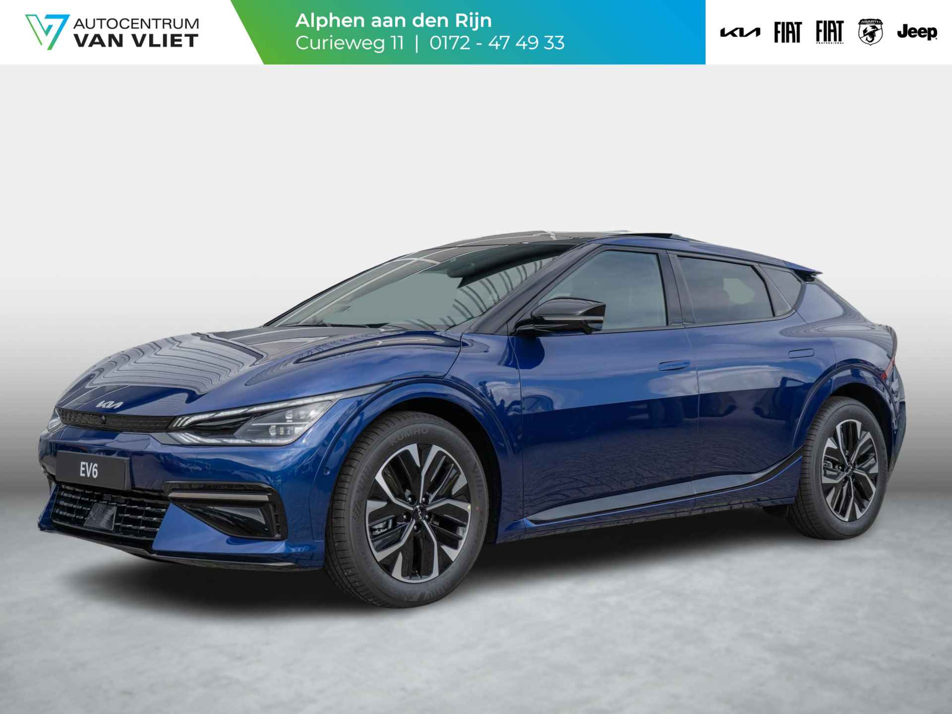 Kia EV6 GT-Line 77.4 kWh Uit Voorraad leverbaar | Navi | Adapt. Cruise | Schuif-/kanteldak | Stoel-/stuurverwarming | 360 camera - 1/39