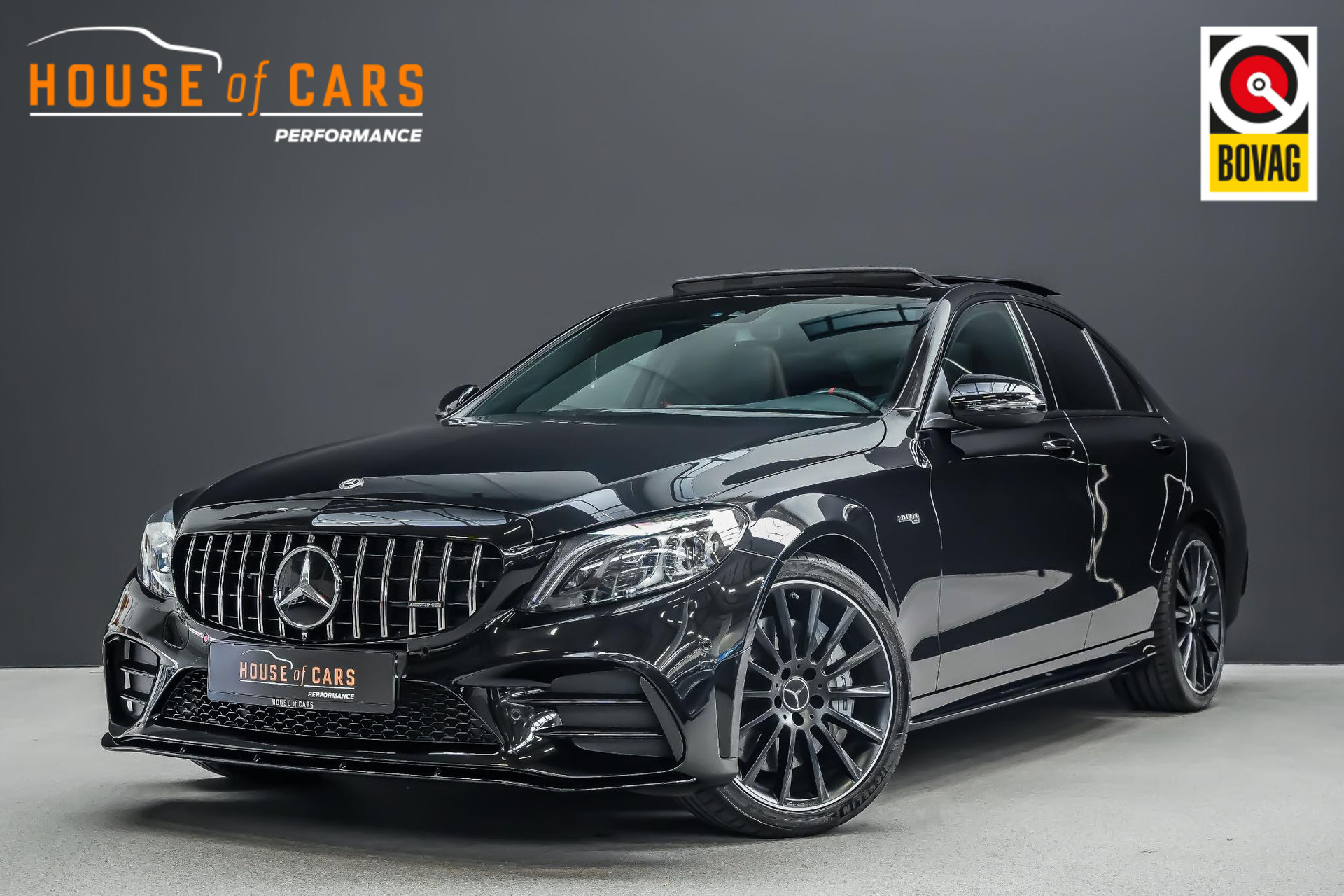 Mercedes-Benz C-klasse AMG 43 390pk 4MATIC Premium Plus Pack |Panoramadak|Burmester|Schaalstoelen|360 camera en sensoren|Apple Carplay & Android Auto|LED|BLIS|19"|