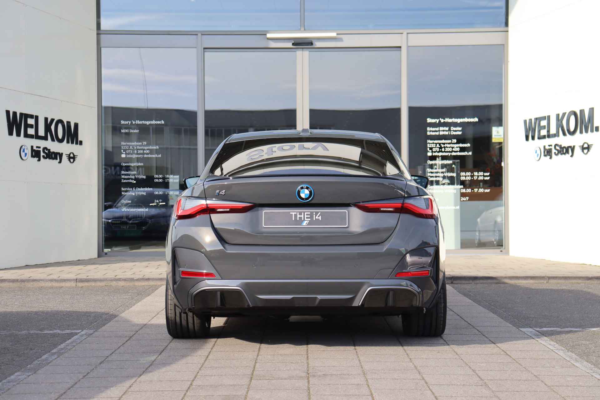 BMW i4 eDrive40 High Executive M Sport 84 kWh / Schuif-kanteldak / Parking Assistant Plus / Driving Assistant Professional / Harman Kardon / Verwarmd Stuurwiel - 7/20