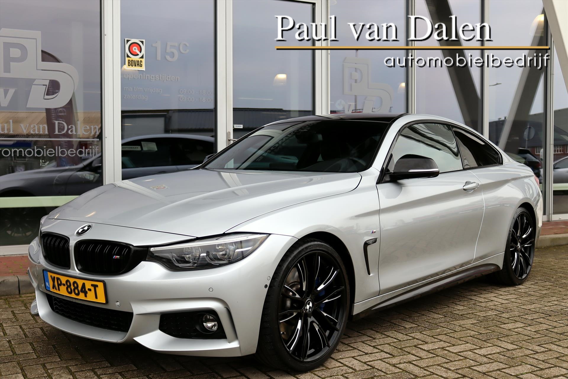 BMW 4-Serie Coupé (f32) 430i AUTOMAAT M-SPORT PLUS PACK Leer | Head Up | 1e Eigenaar | 360 Camera | 20 Inch Lm | Harman Kardon |  Memory | Elect. Trekh. | Stoelverw.| Led |