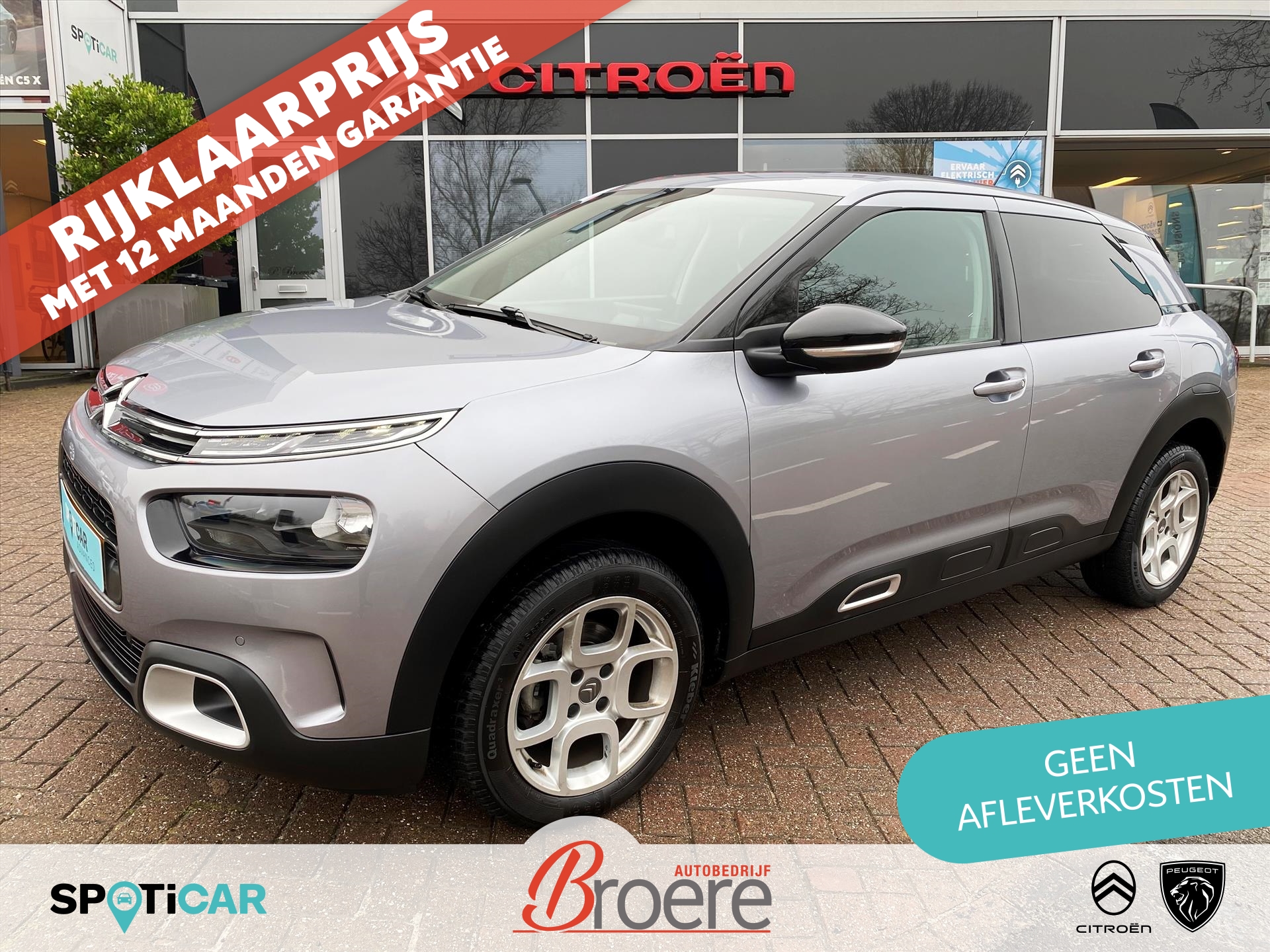 CITROEN C4 Cactus 1.2 Turbo 110pk  Shine | 16 inch velgen, parkeersensoren voor en achter, verw. voorstoelen, navigatie, apple, android, camera, cruise- en climate