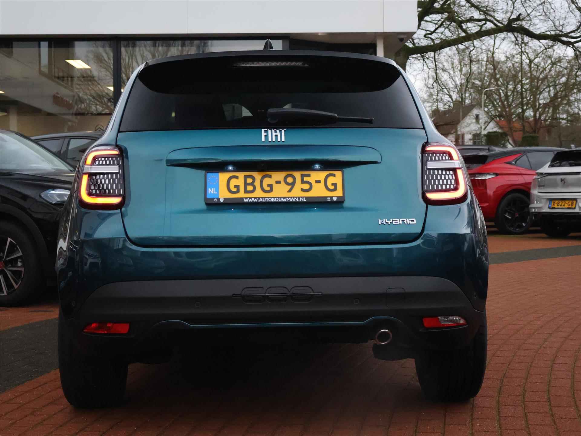 FIAT 600 Hybride 100PK Automaat6 La Prima, Rijklaarprijs | Keyless Entry | Camera | Navigatie | Apple Carplay | Stoelverwarming - 62/72