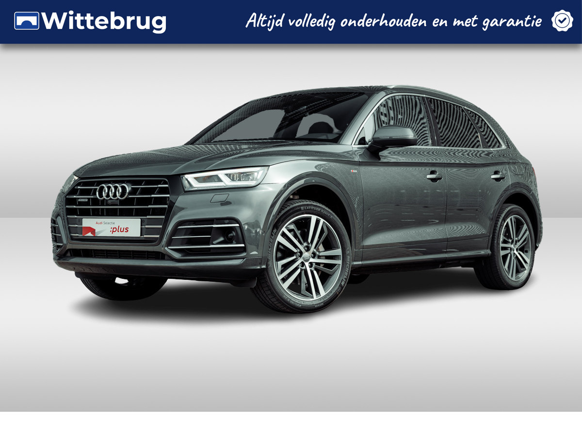 Audi Q5 55 TFSI e 367pk quattro S Line | Panoramadak | Leder | Bang & Olufsen | 20" LM velgen | Tour + City + Parking | Topview | Matrix | Stoelverwarming