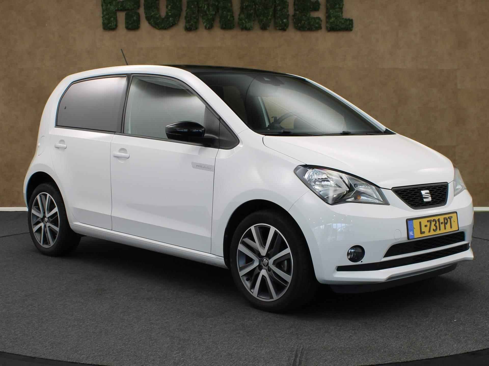 SEAT Mii Electric Electric Plus 61kW - CLIMATE CONTROL - 2000 EURO SUBSIDIE MOGELIJK - 16 INCH LICHT METALEN VELGEN - DONKER GETINTE RAMEN ACHTER - BLUETOOTH - PARKEERSENSOREN ACHTER - VOORSTOELEN VERWARMD - CRUISE CONTROL - 11/27