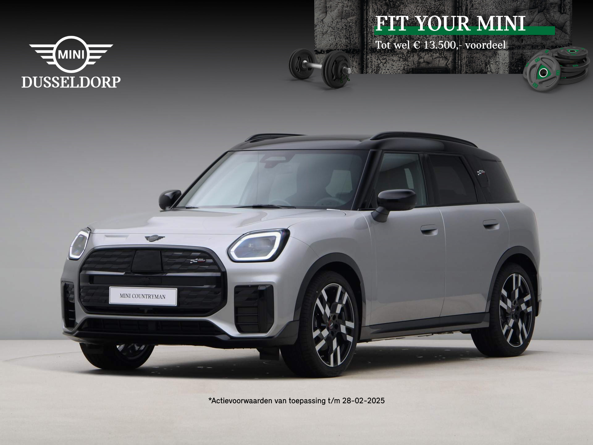 MINI Countryman E John Cooper Works Pakket XL PRIVATE LEASE EUR 745,- (48 mnd/10.000 km)