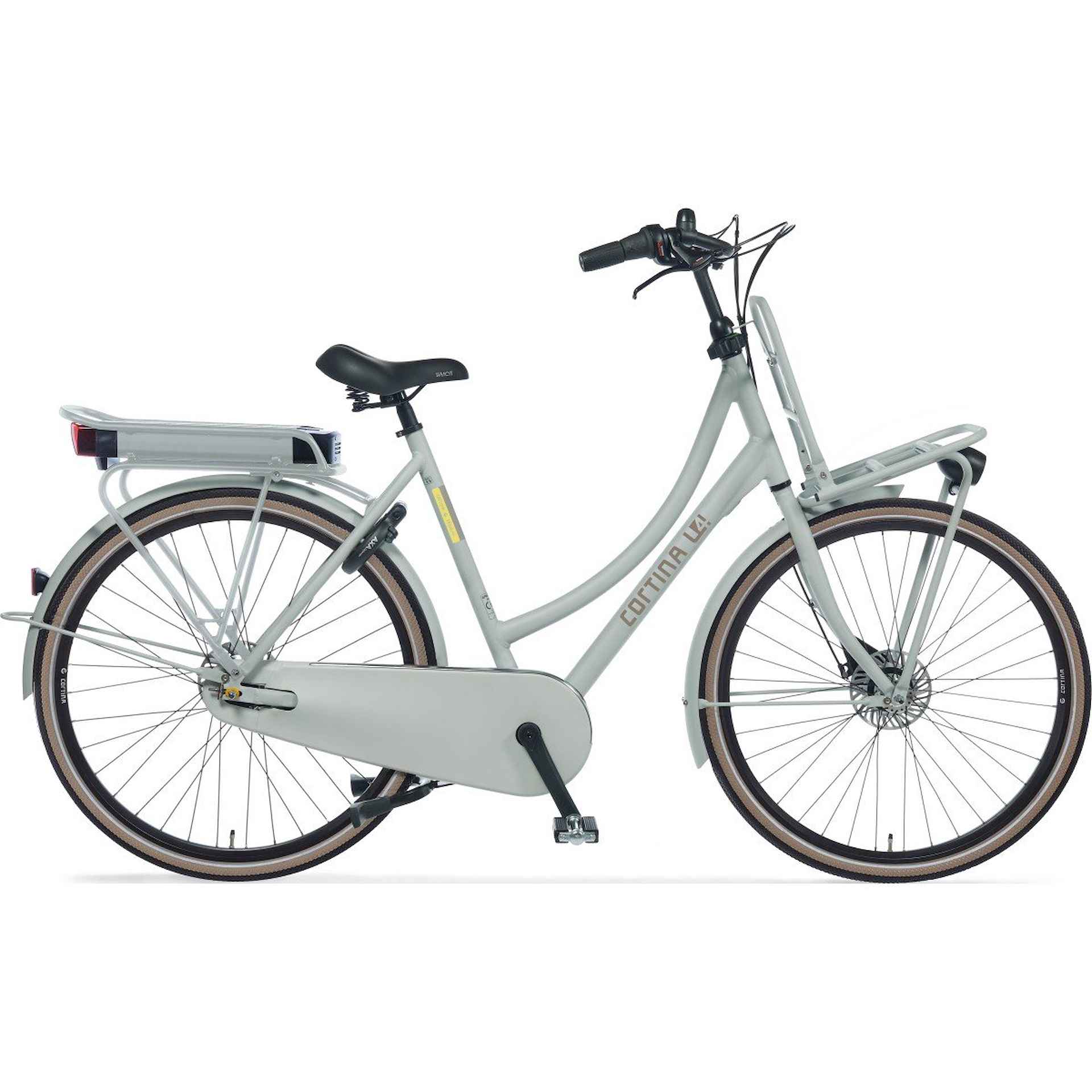 CORTINA E-U4 Transport Dames Smooth Grey Matt zwart 50cm 2024