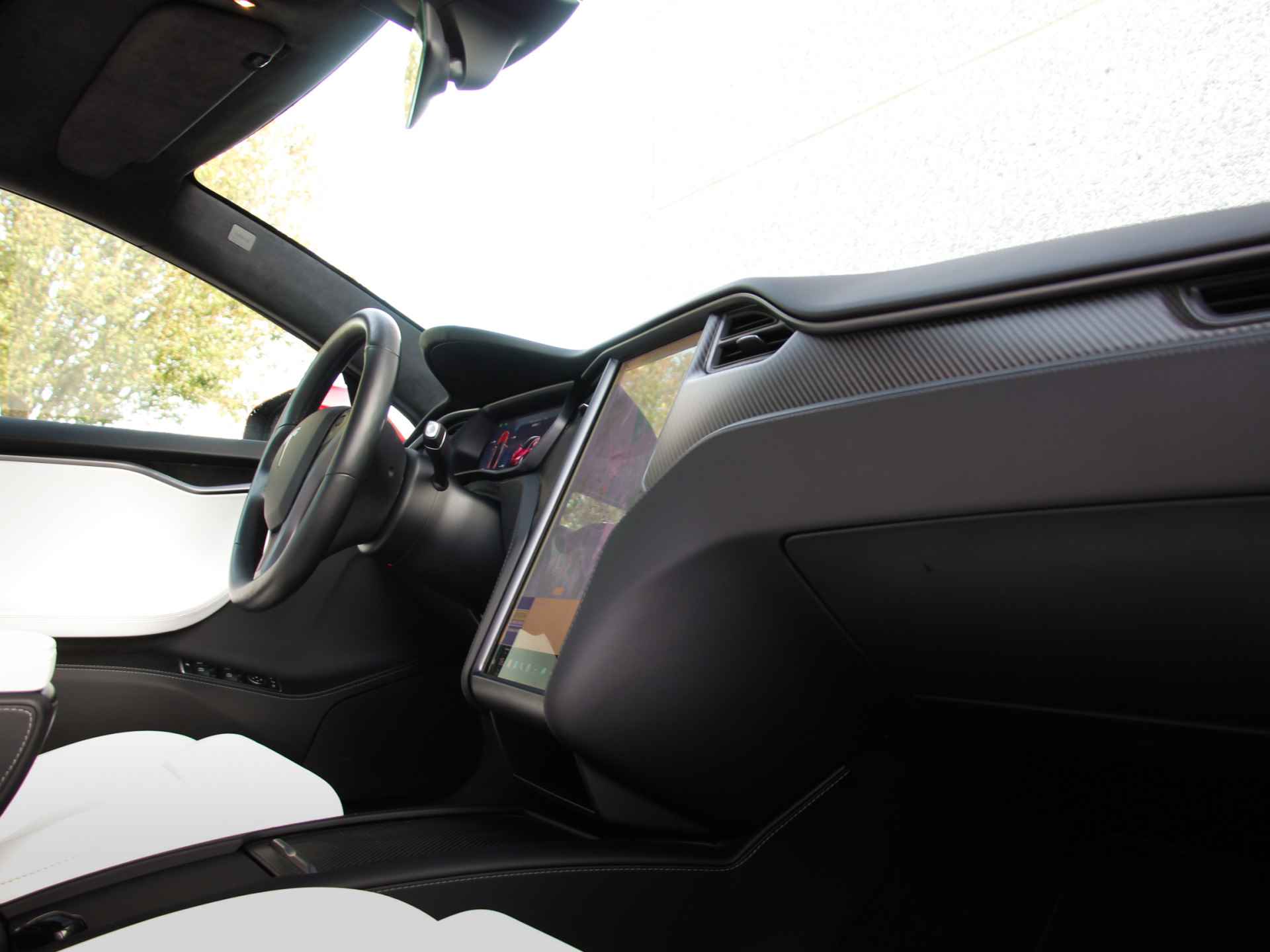 Tesla Model S 100D Enhanced Autopilot | Panoramadak | Carbon interieuraccenten | Ivoor bekleding | - 7/39