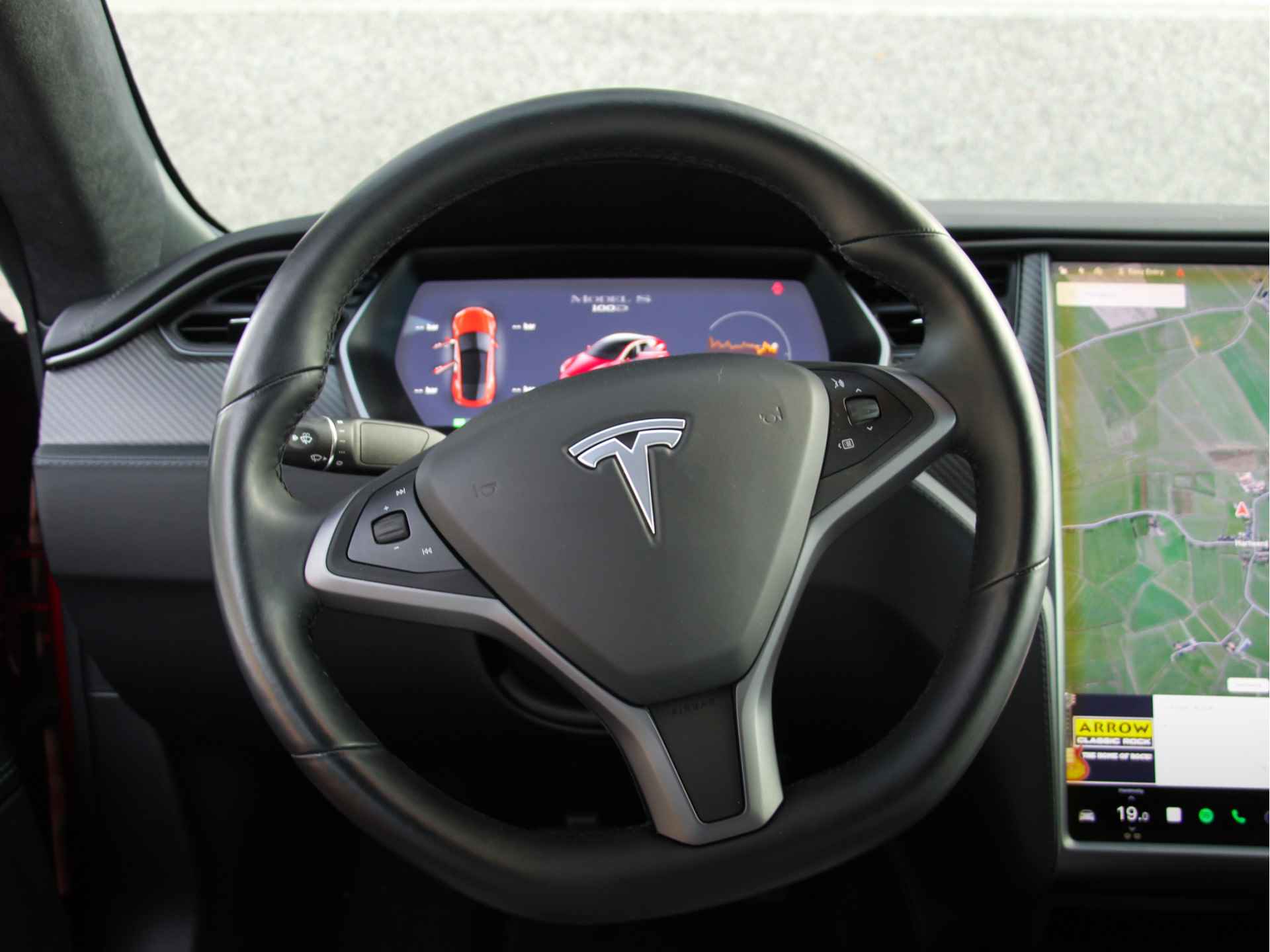 Tesla Model S 100D Enhanced Autopilot | Panoramadak | Carbon interieuraccenten | Ivoor bekleding | - 8/39