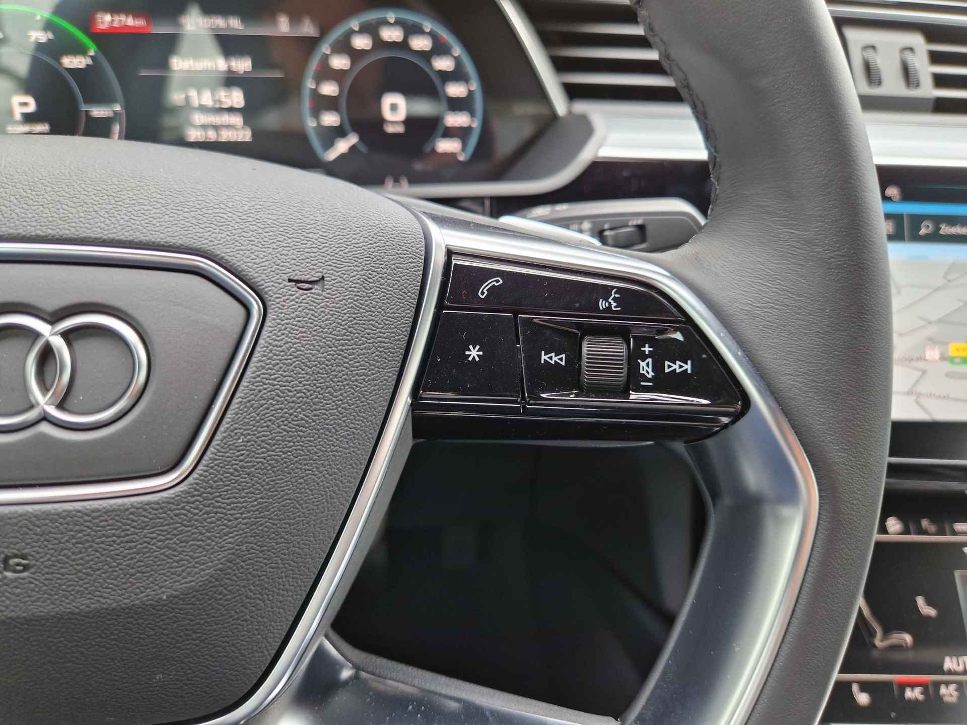 Audi e-tron Sportback 50 quattro Advanced edition Plus 71 kWh 313 PK | Demo |  Navigatie | Camera | Parkeersensoren | Elektrische sportstoelen | 20" Lichtmetalen velgen | - 19/27