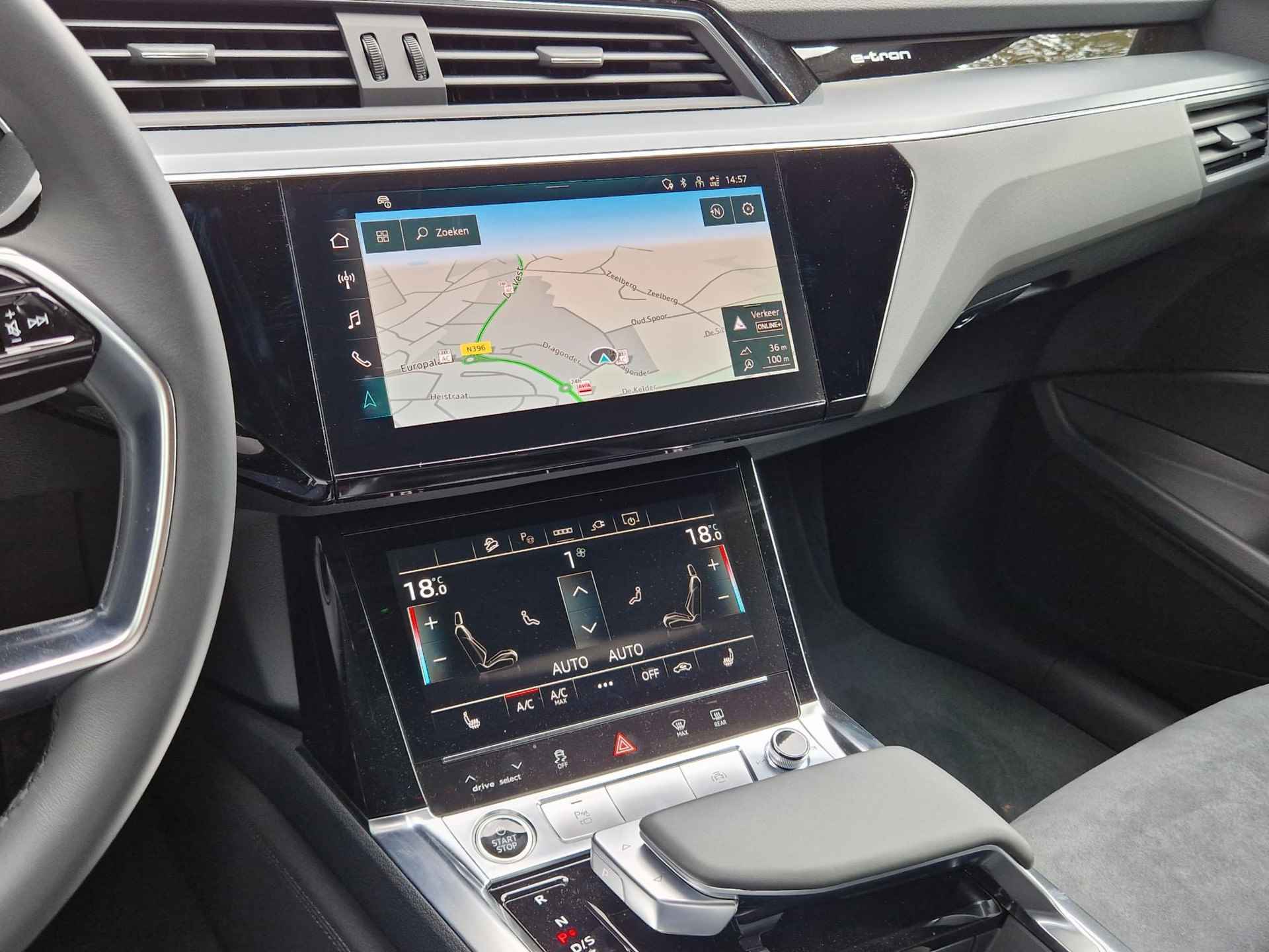 Audi e-tron Sportback 50 quattro Advanced edition Plus 71 kWh 313 PK | Demo |  Navigatie | Camera | Parkeersensoren | Elektrische sportstoelen | 20" Lichtmetalen velgen | - 20/27