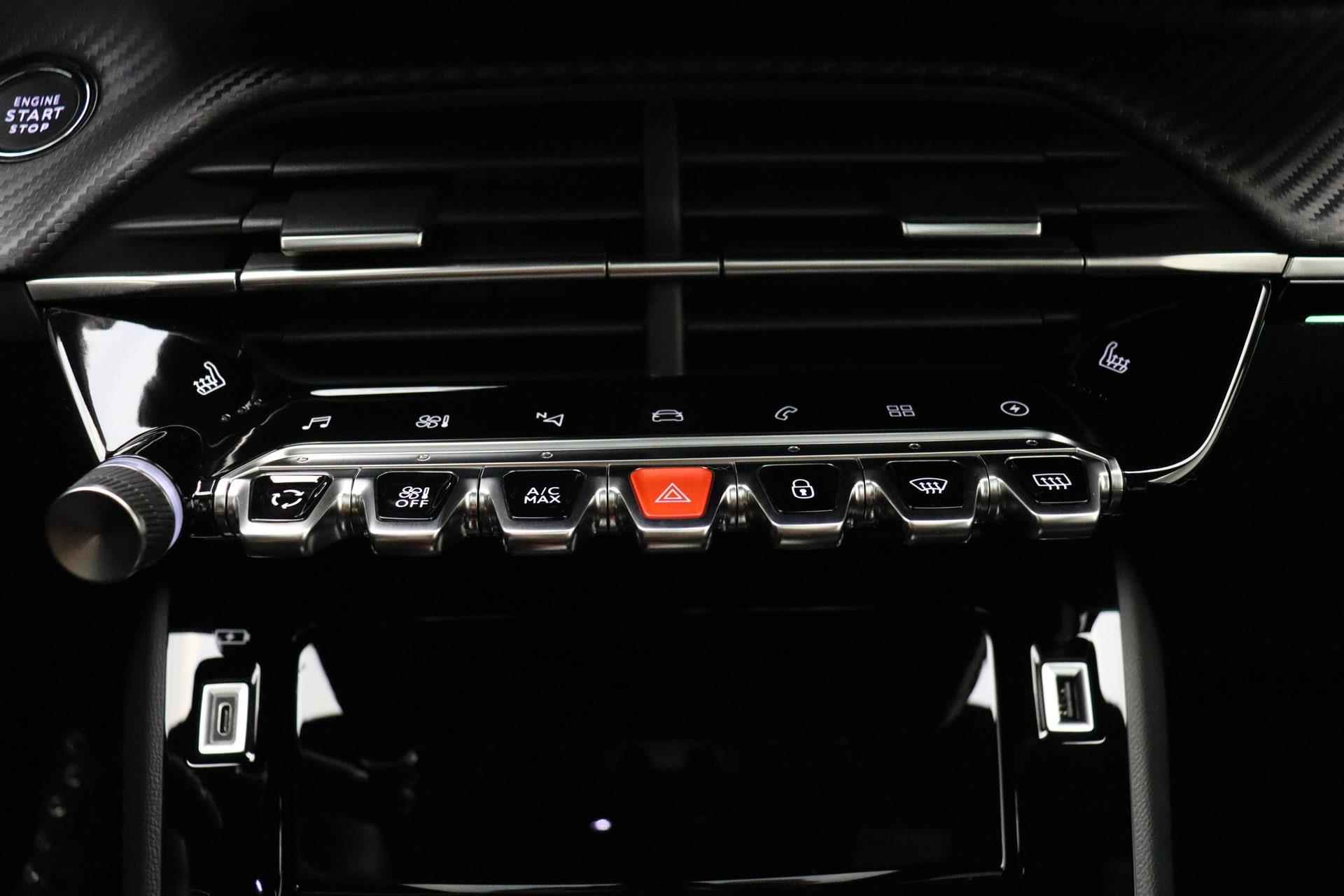 Peugeot e-208 EV GT Pack 50 kWh | Panoramadak | Subsidie | Alcantara bekleding | Stoelverwarming | Parkeersensoren voor en achter | Achteruitrijcamera | Climate control | Navigatie - 23/37