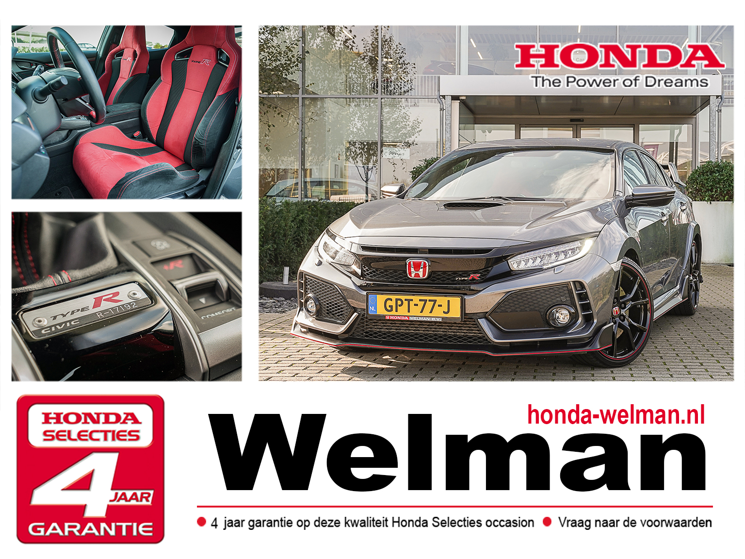 Honda Civic 2.0i V-TEC TYPE-R GT - TURBO - 320 PK - SPORTUITLAAT - NIEUWSTAAT!!!