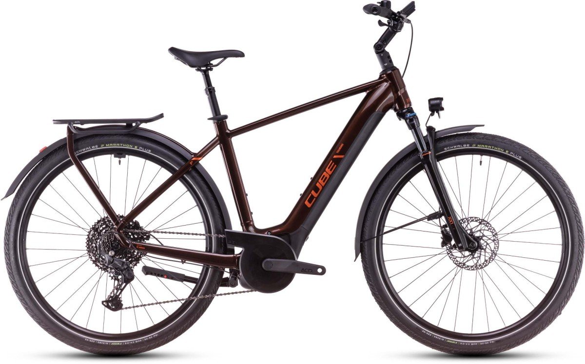 CUBE Touring Hybrid Pro 625 Heren Cinnamon/orange 58cm L 2025