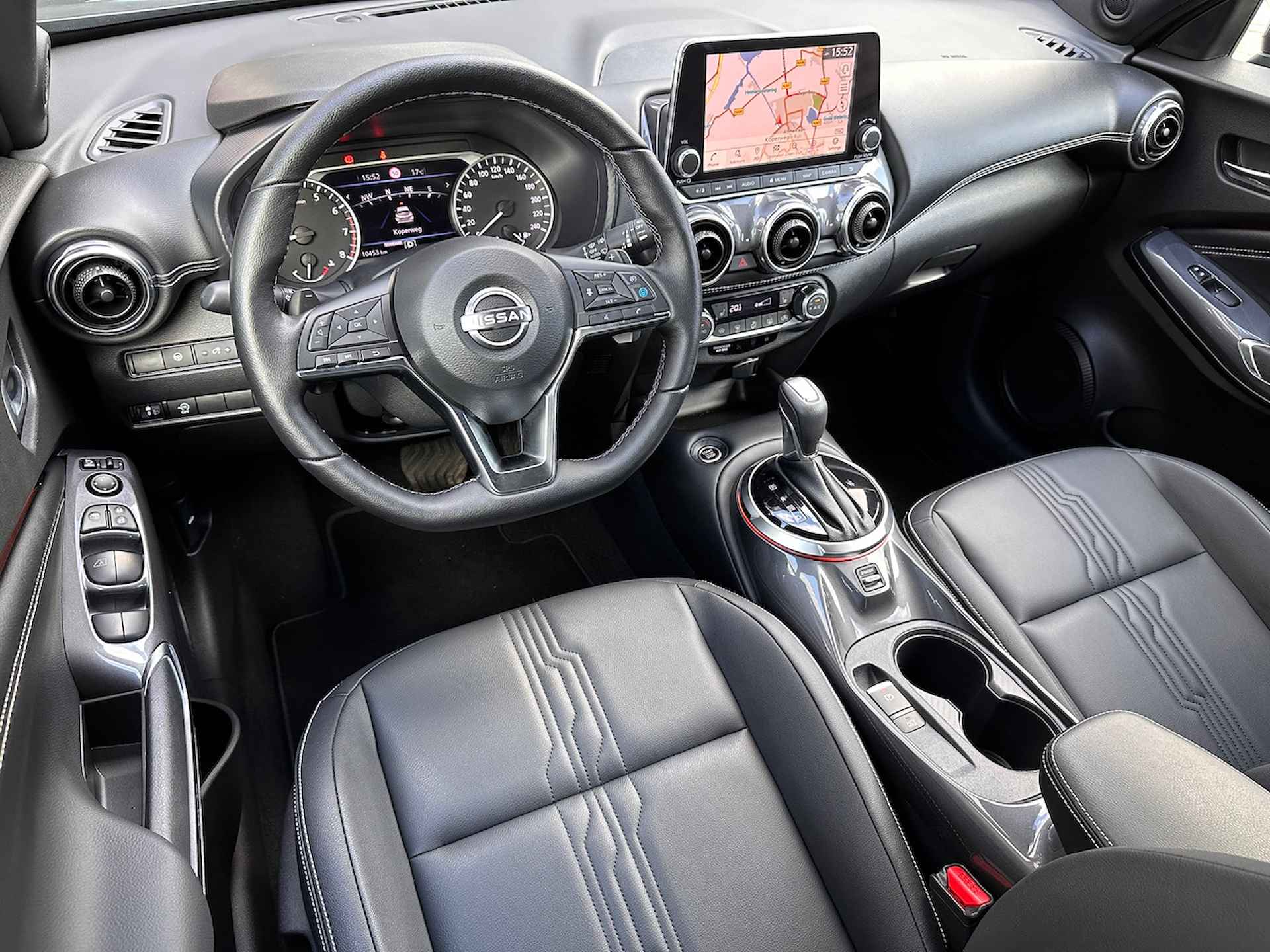 Nissan Juke 1.0 DIG-T 114PK DCT Tekna | Leder | Adaptive cruise | 360 Camera | Navigatie | App Connect | BOSE - 24/32