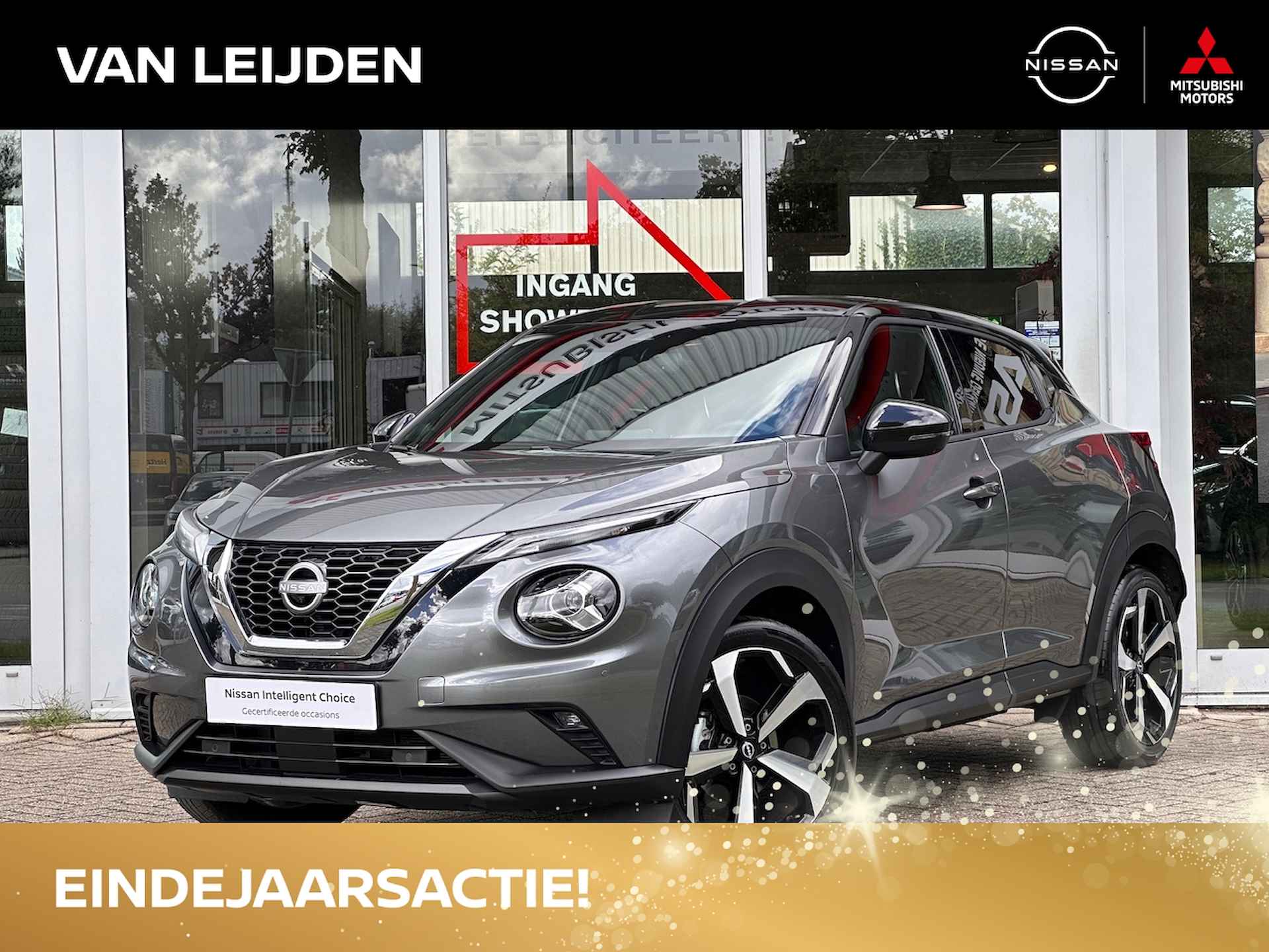 Nissan Juke 1.0 DIG-T 114PK DCT Tekna | Leder | Adaptive cruise | 360 Camera | Navigatie | App Connect | BOSE - 1/32