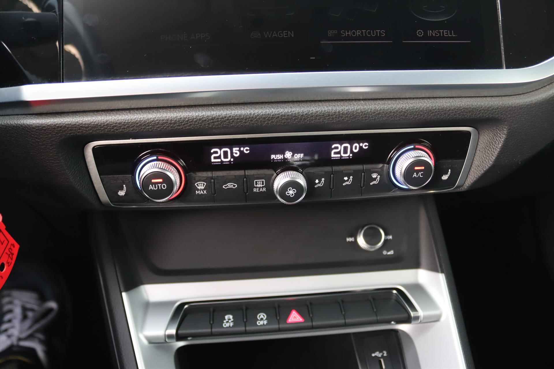 Audi Q3 35TFSI 150PK AUTOMAAT PRO LINE S Navi | Trekhaak | Adapt.Cruise | Virtual Cockpit | Stoelverw. | Led | Clima | 18 Inch Lm | - 22/52