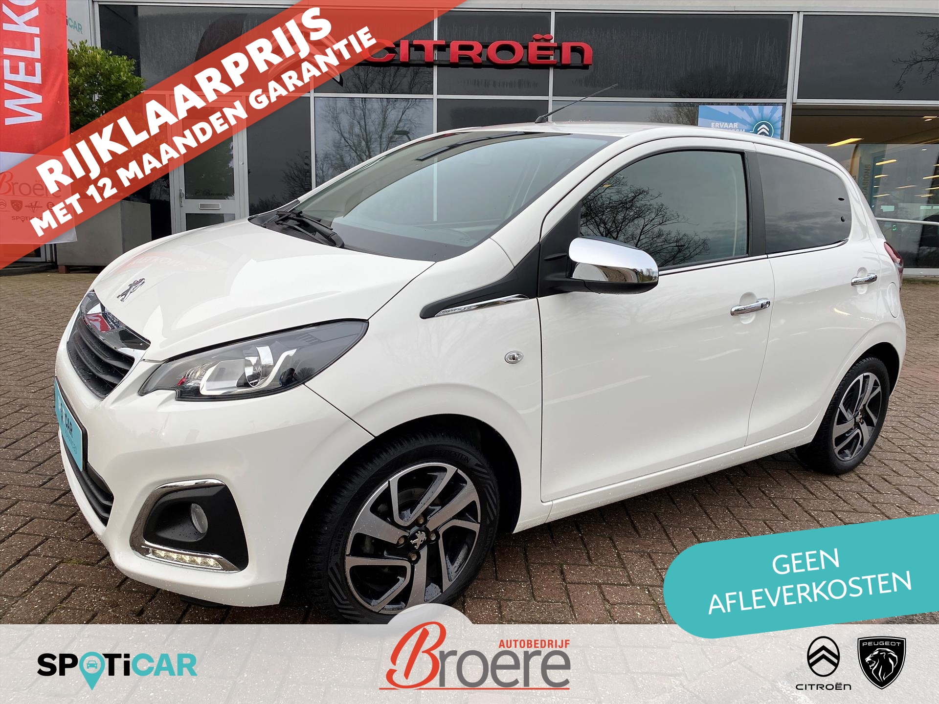 Peugeot 108 1.0 e-VTi 72pk 5D Allure | keyless, climate control, touchscreen audio met apple carplay en android auto, 15 inch velgen, camera, DAB-tuner