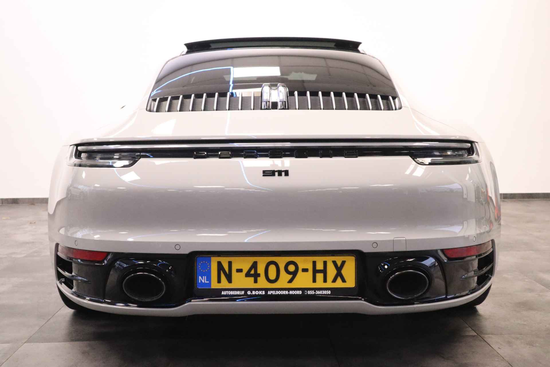 Porsche 911 3.0 Carrera 4 S Sport chrono Bose Dealer onderhouden Kreide Grau Panoramadak ACC 450PK! - 6/40