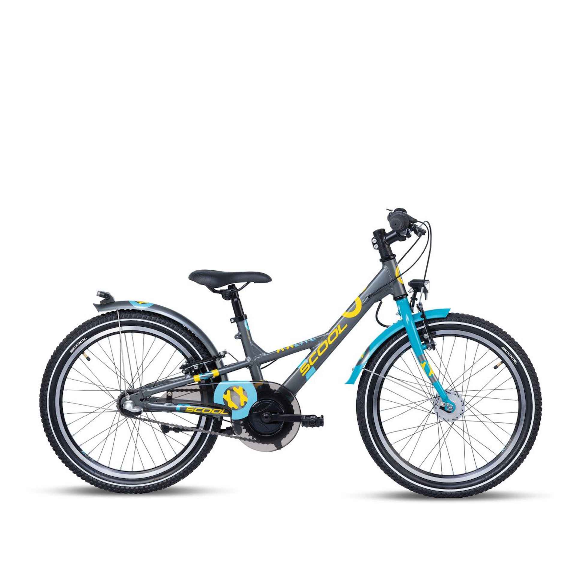 Scool XXlite 20 Inch 3-Speed Dark Grey/Ocean 2024