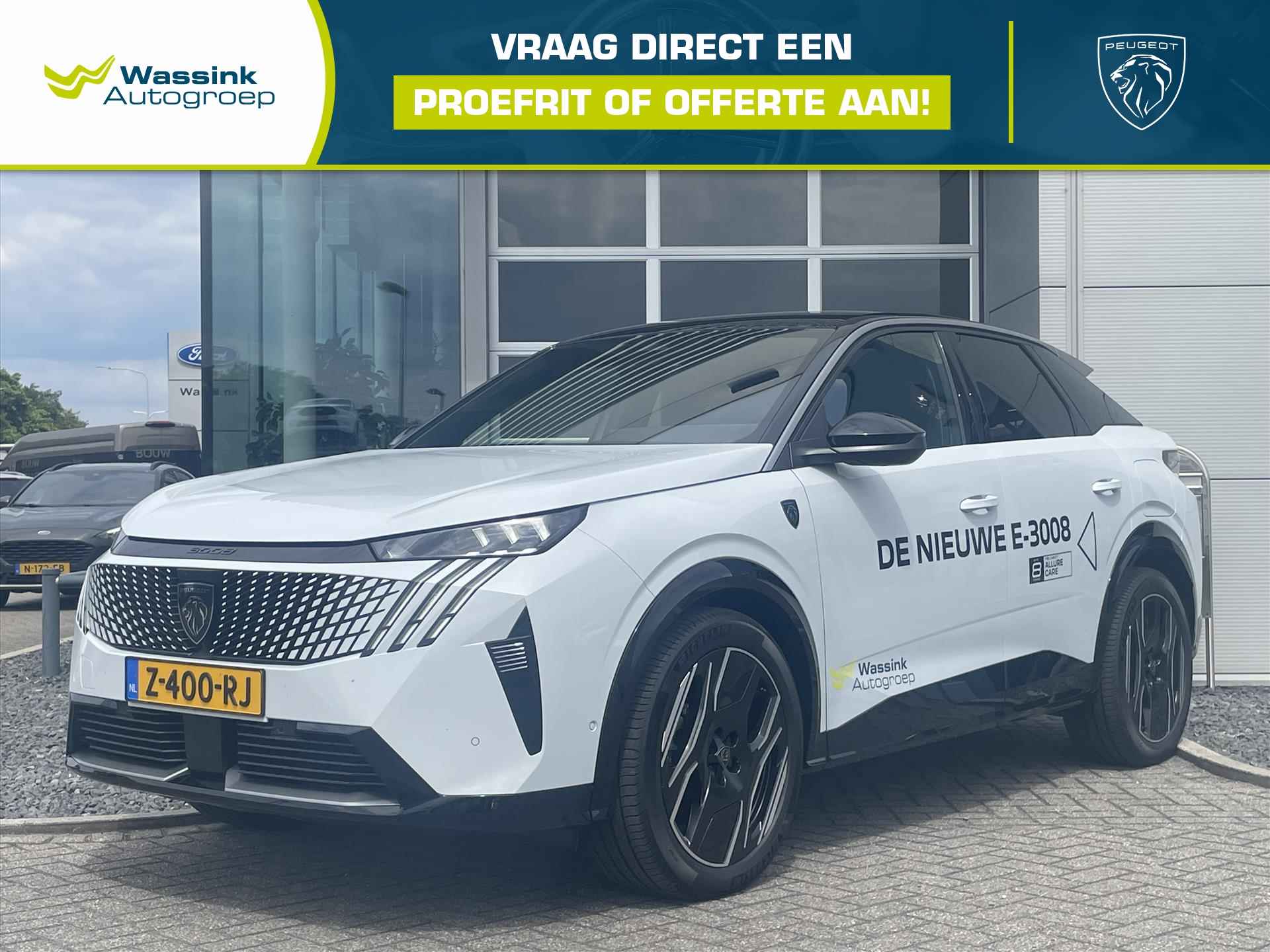 PEUGEOT 3008 EV 73 kWh 210pk GT | Stoelverwarming | Apple Carplay / Android Auto | Elektrisch bedienbare achterklep | Keyless Entry | Navigatie |