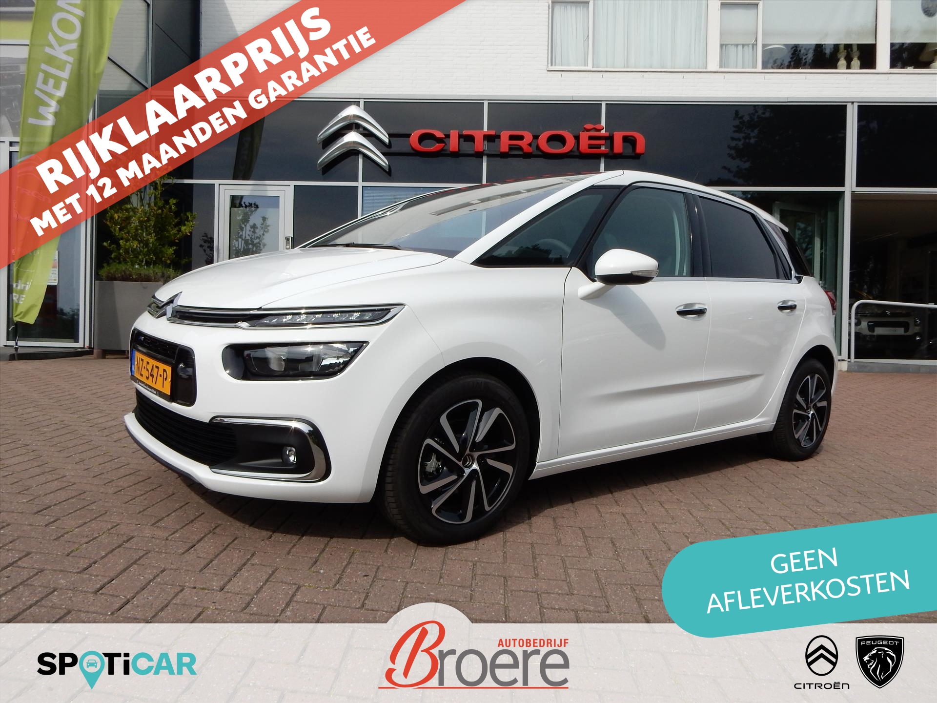 CITROEN C4 Picasso 1.2 130pk Feel | trekhaak, dab, navigatie, elek. achterklep, keyless, camera, parkeersensoren, climate- en cruise control