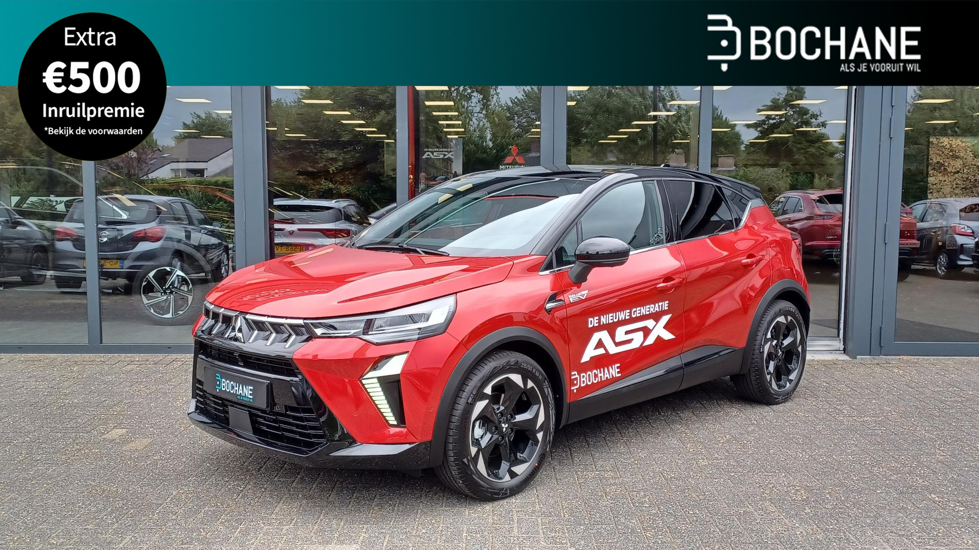 Mitsubishi ASX 1.6 HEV AT Instyle | Nieuw model | Schuifdak | Lederen interieur | Google Navigatie | Apple Carplay/Android auto | DEMO