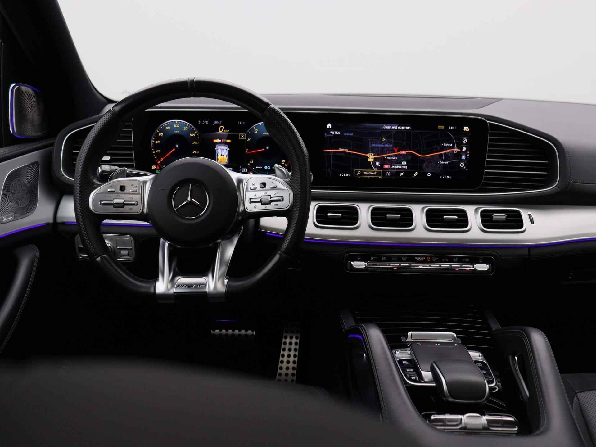 Mercedes-Benz GLE-klasse AMG 53 4MATIC+ Premium Plus | PANORAMADAK | LUCHTVERING | BURMERSTER AUDIO | ELEKTRISCHE VOORSTOELEN MET GEHEUGEN | SFEERVERLICHTING | WEGKLAPBARE TREKHAAK MAX. 3500 KG | STOELVERWARMING | ADAPTIVE CRUISE CONTROL | 360-CAMERA | 4-ZONE CLIMATE CONTROL | 21 INCH | - 7/65