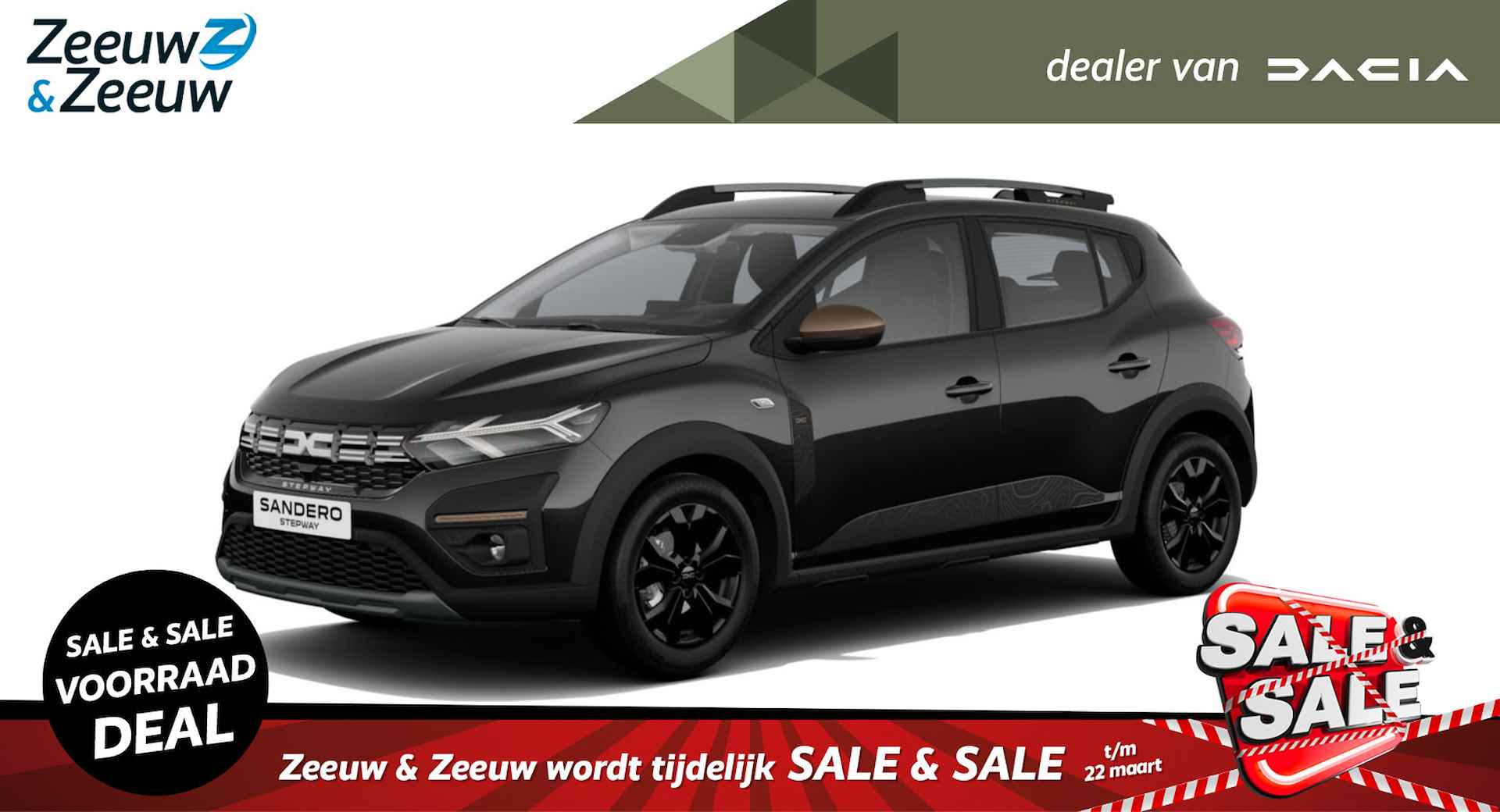 Dacia Sandero Stepway (ANWB Private Lease Actie v.a. € 369,-) TCe 110 Extreme | Wij maken graag een Private Lease offerte op maat voor u!