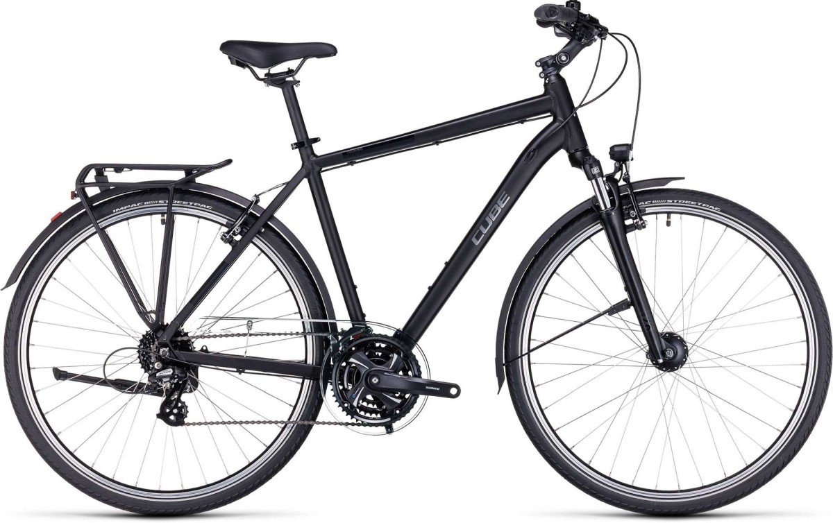 CUBE TOURING BLACK/METAL Heren Black/metal M 54cm M 2023