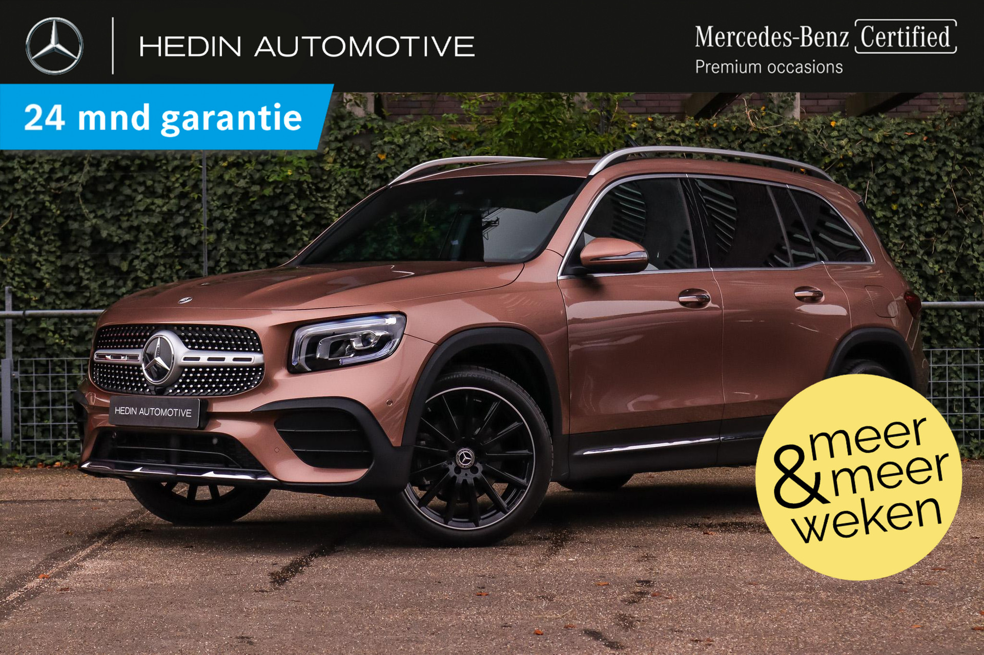 Mercedes-Benz GLB GLB 200 Automaat AMG Line 7-Persoons | Premium Pakket | Keyless-Go | Sfeerverlichting | Stoelverwarming | Parktronic | Camera | Spiegelpakket