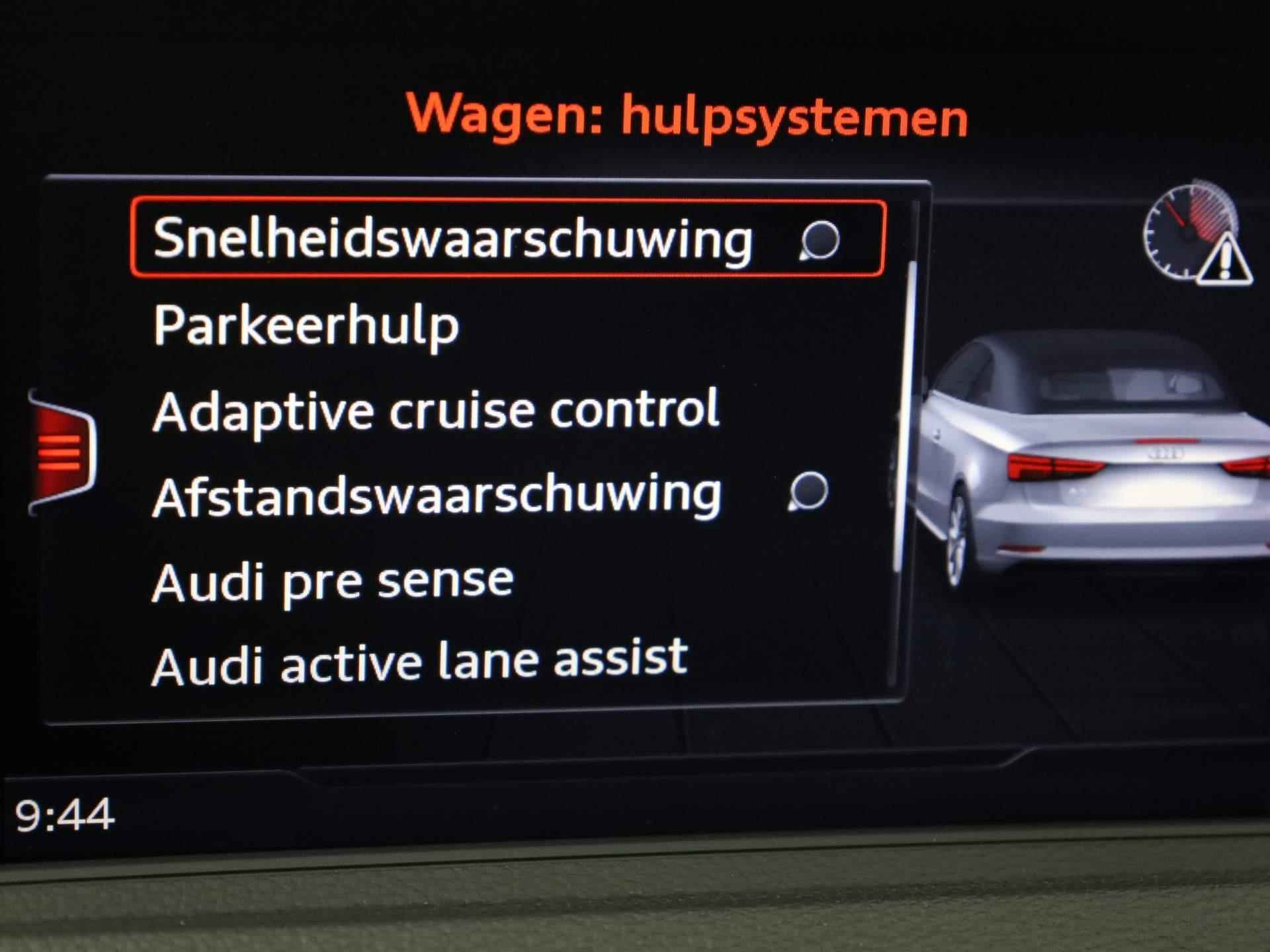 Audi A3 Cabriolet 35 TFSI/150PK Sport · Parkeersensoren · Stoel-/nekverwarming · Drive select - 15/47