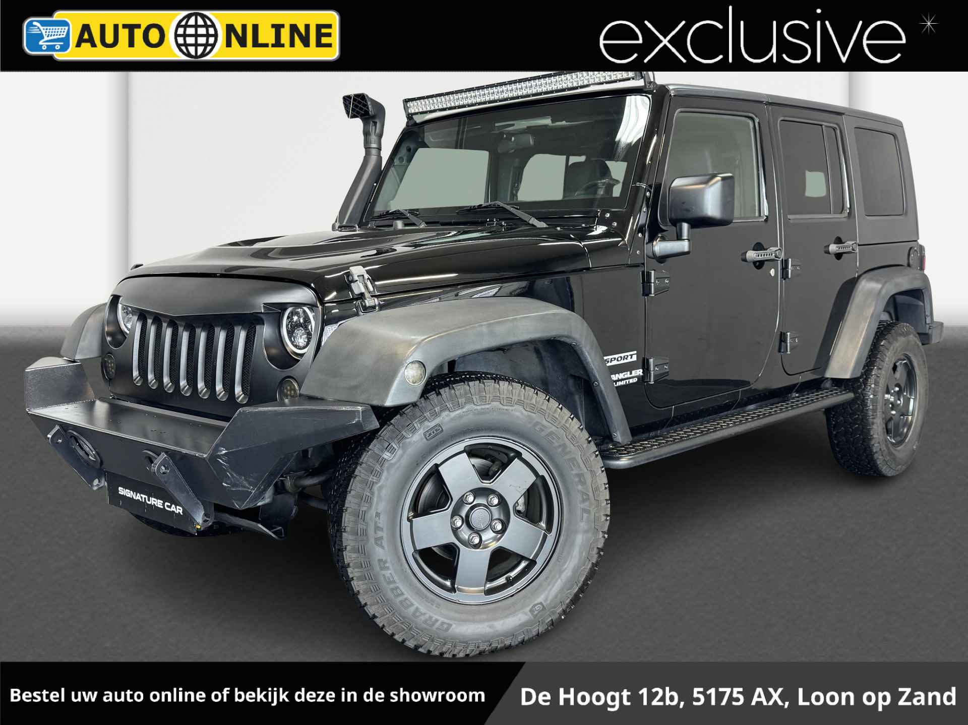 Jeep Wrangler Unlimited 2.8 CRD Sport✅Automaat✅Airco✅Cruise Control✅Trekhaak✅LED-Bar✅