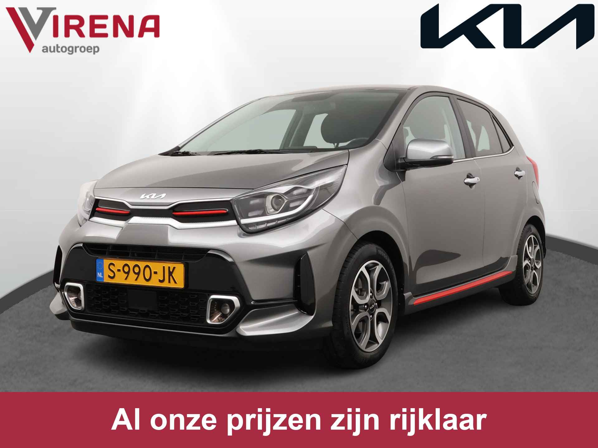 Kia Picanto 1.0 DPi GT-Line - Navigatie - Apple CarPlay/Android Auto - Cruise Control - Climate Control - Fabrieksgarantie tot 02-2030 - 1/38