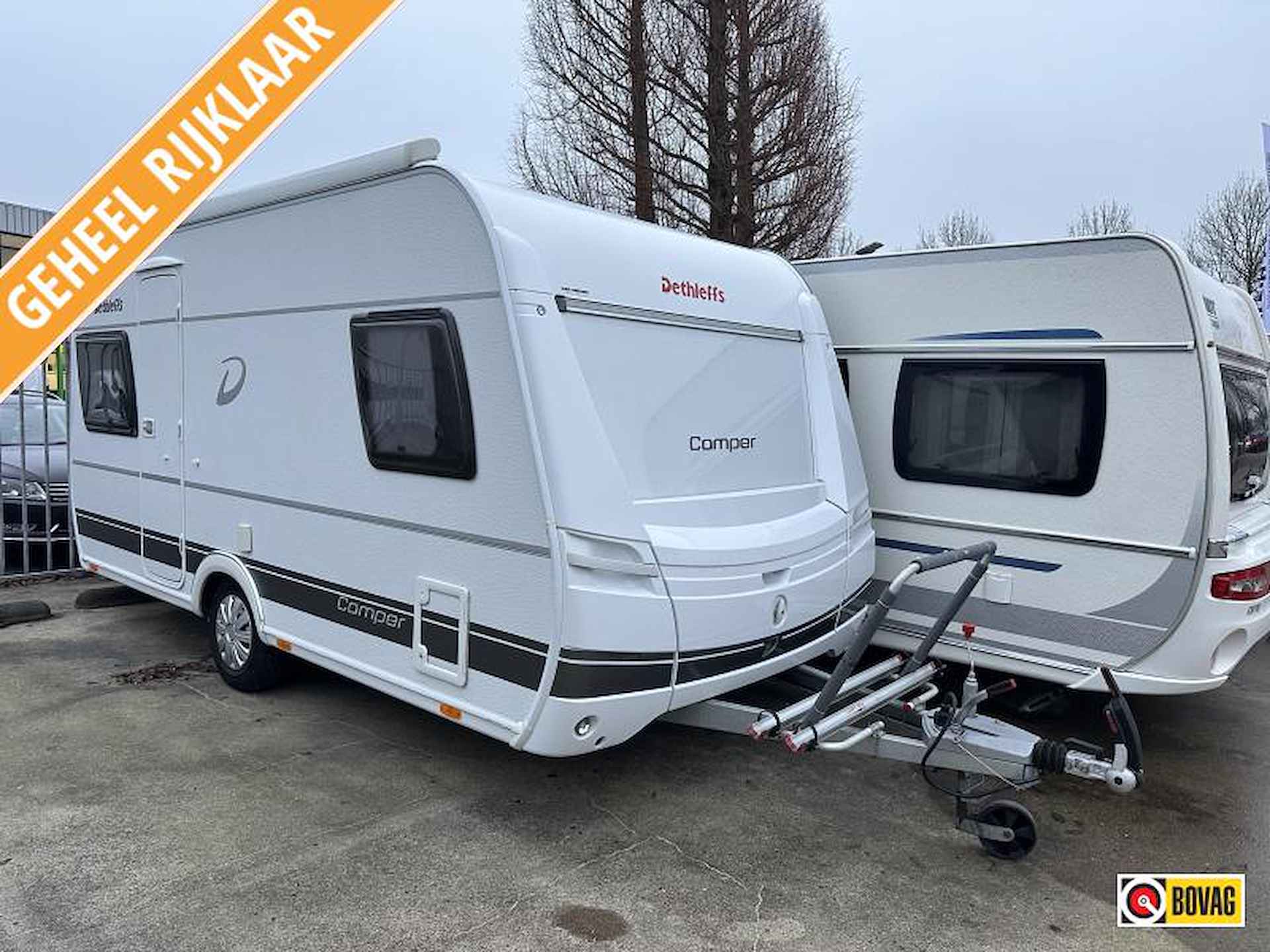 Dethleffs Camper 450 FL +mover+luifel+tent+fietse - 1/16