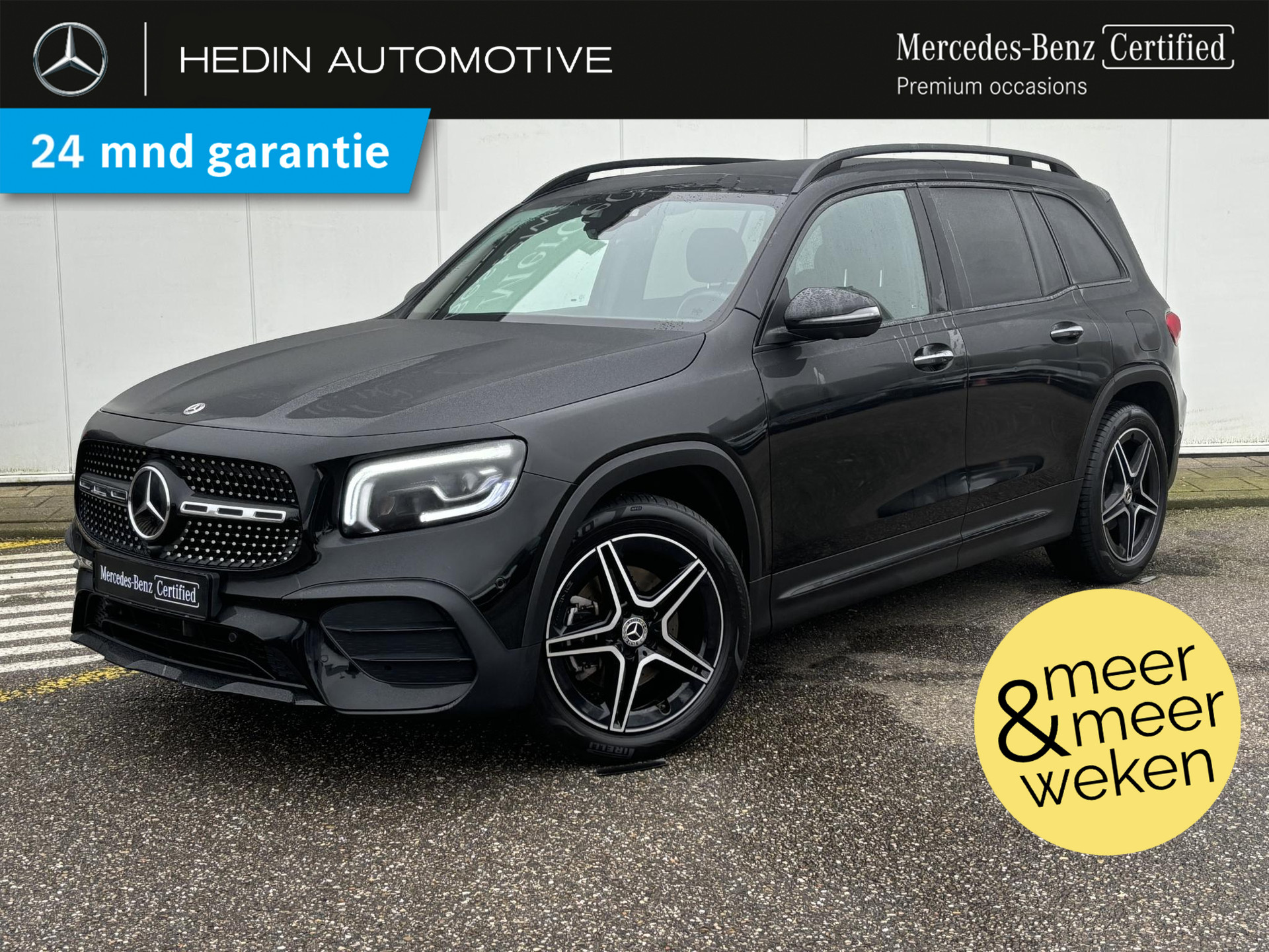 Mercedes-Benz GLB GLB 200 Automaat AMG Line | Nightpakket | Distronic | Panoramadak | Multibeam LED | Sfeerverlichting | Stoelverwarming | MBUX Innovatiepakket | 360° Camera