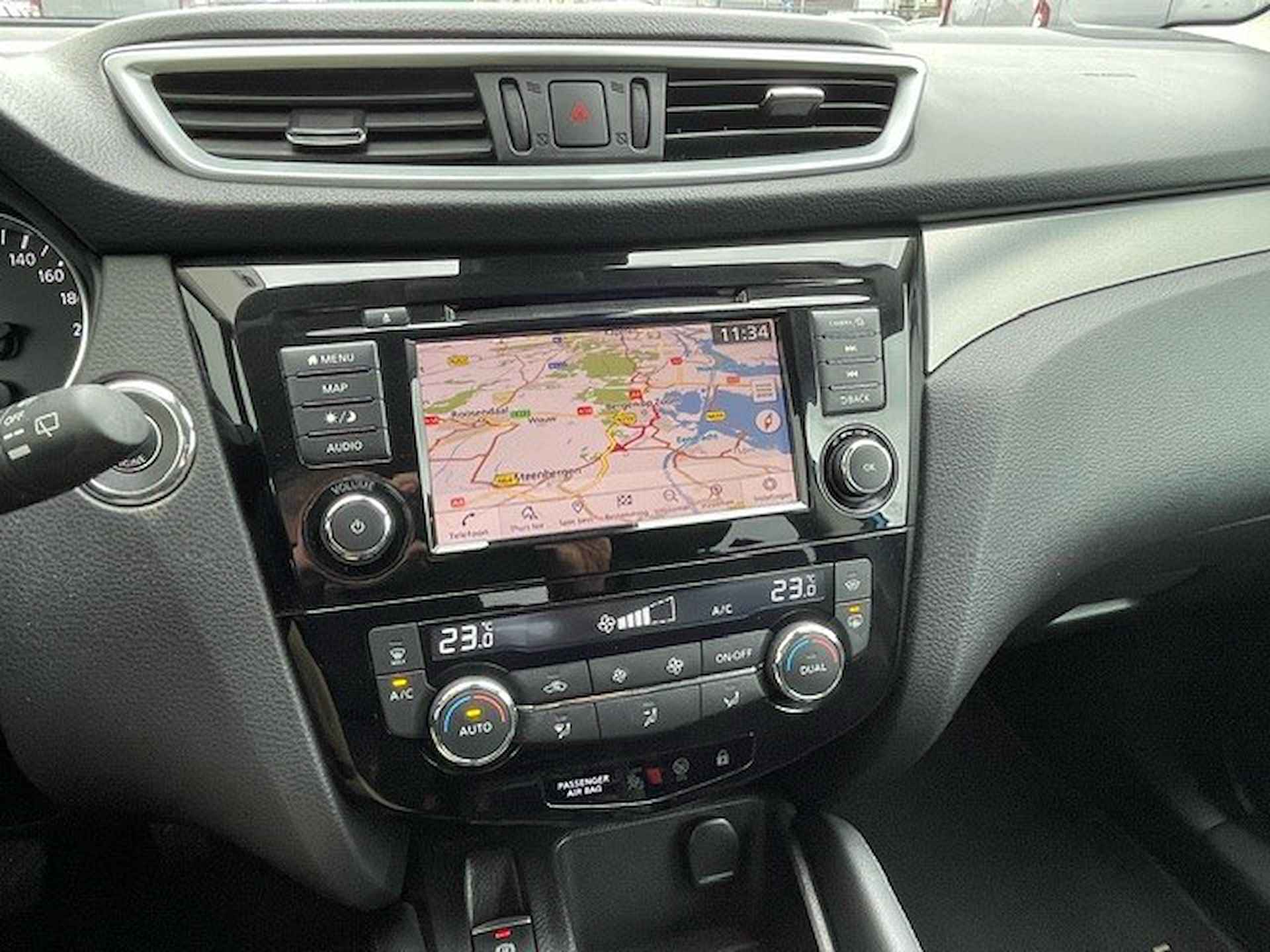Nissan QASHQAI 1.3 DIG-T Tekna Navigatie, Panoramadak, Half Leder, 360 Camera, 19"Lm, Climate Control, Cruise Control - 9/27