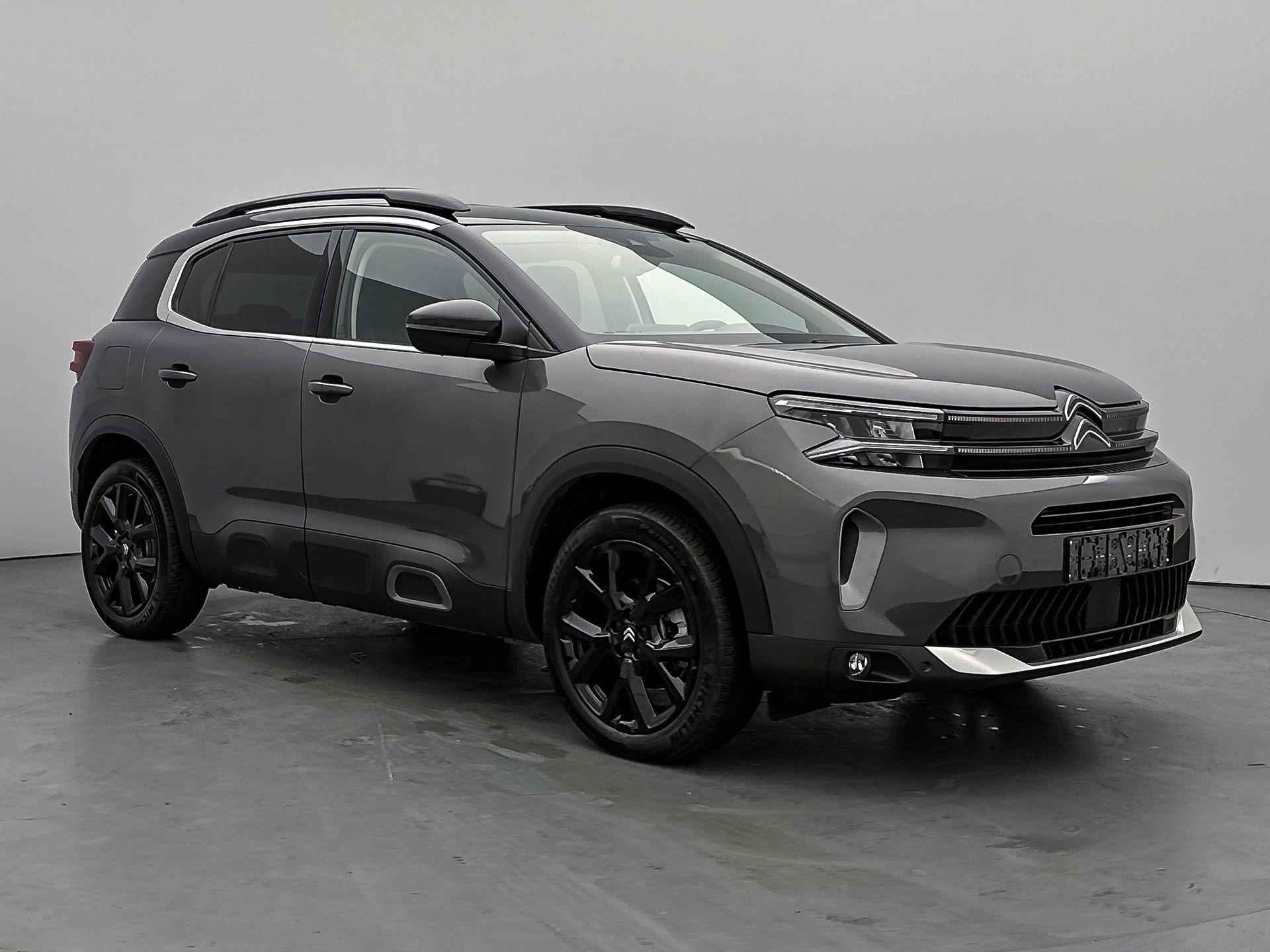 Citroen C5 Aircross SUV ë-Series Hybrid 136pk Automaat | Uit voorraad leverbaar | Navigatie | Achteruitrijcamera | Adaptieve Cruise Control | Parkeersensoren v+a | Leder/Alcantara bekleding | Stoel elektrisch+verwarmd |  Climate Control | Dodehoeksensor | Keyless | Donker getint glas | 19" lichtmetalen velgen | - 3/35