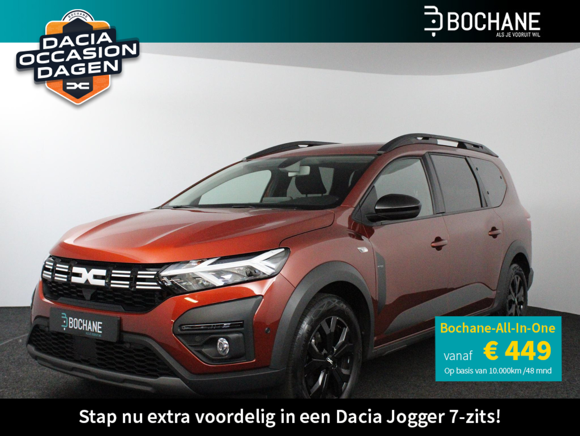 Dacia Jogger 1.0 TCe 110 Extreme 7p. | 1e eigenaar + dealer onderhouden! | Navi | Clima | Cruise | PDC V+A + Camera | Apple Carplay/Android Auto