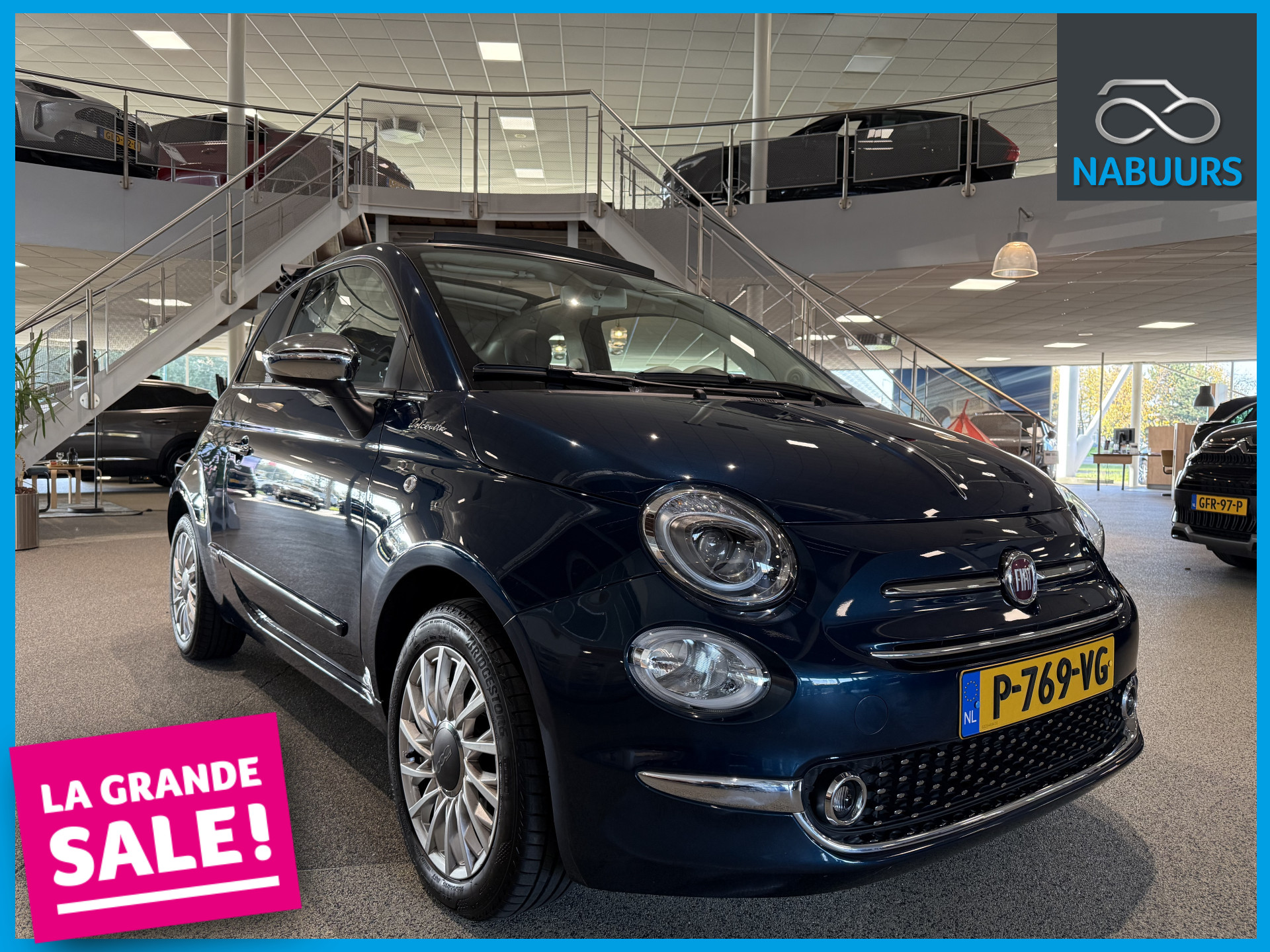 Fiat 500C 1.0 Hybrid Dolcevita, NL Auto, Beats, Carplay, Cruise