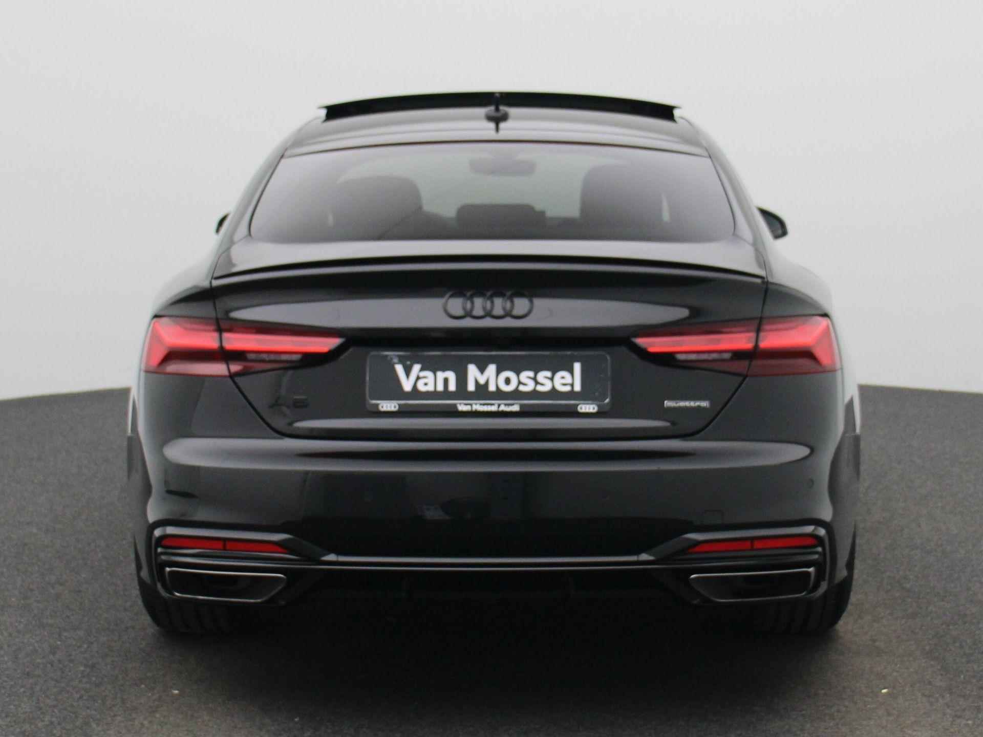 Audi A5 Sportback 40 TFSI quattro S edition 204 PK | S-line | Automaat | Navigatie | Panoramadak | Cruise Control | Climate Control | Stoelverwarming | Virtual Cockpit | LED Matrix | Lichtmetalen velgen | Privacy glass | - 5/46