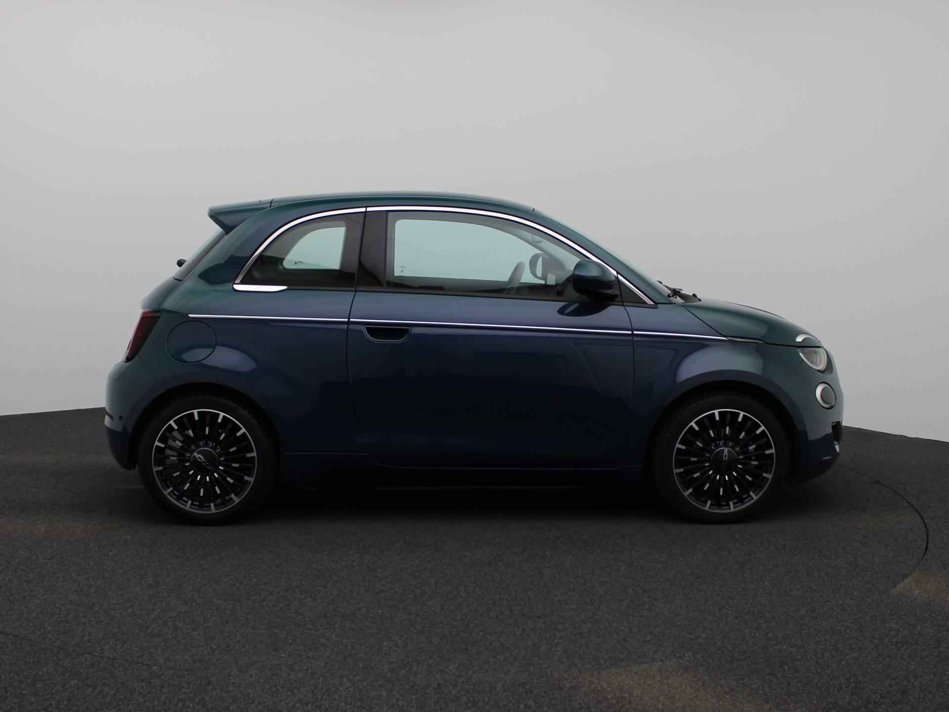 Fiat 500e La Prima 42 kWh | Leder | Navi | ECC | Cam | PDC | LMV | LED | - 8/32