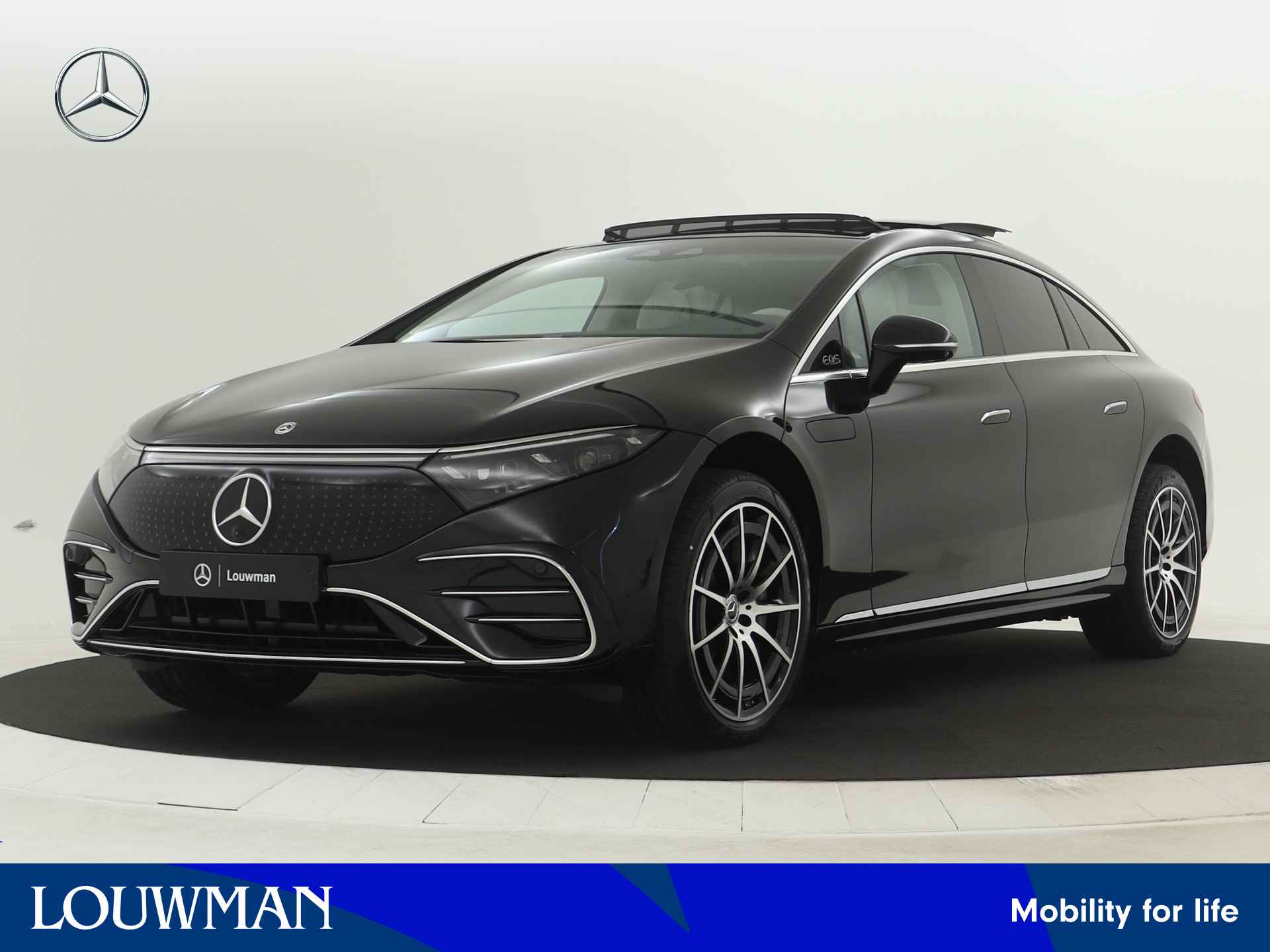 Mercedes-Benz EQS 450+ AMG Line 108kWh | Premium Plus pakket | MBUX Hyperscreen | Achterasbesturing tot 10° | Panoramaschuifdak | Akoestiek comfortpakket | KEYLESS GO-comfortpakket | USB pakket Plus | - 1/40