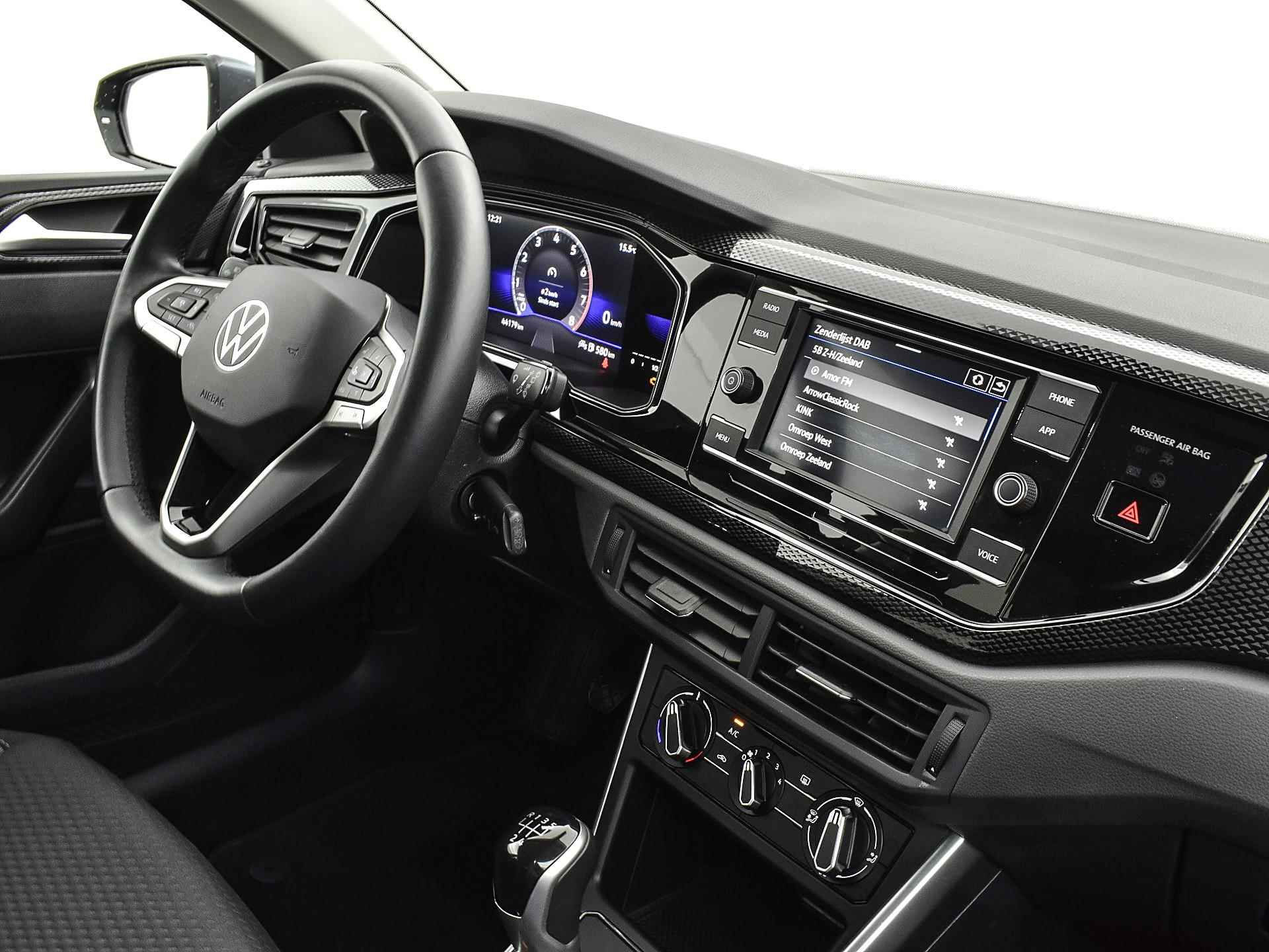 Volkswagen Polo 1.0 Tsi 95pk Life | ACC | Airco | P-Sensoren | Virtual Cockpit | DAB | 15'' Inch | Garantie t/m 27-06-2026 of 100.000km - 12/26